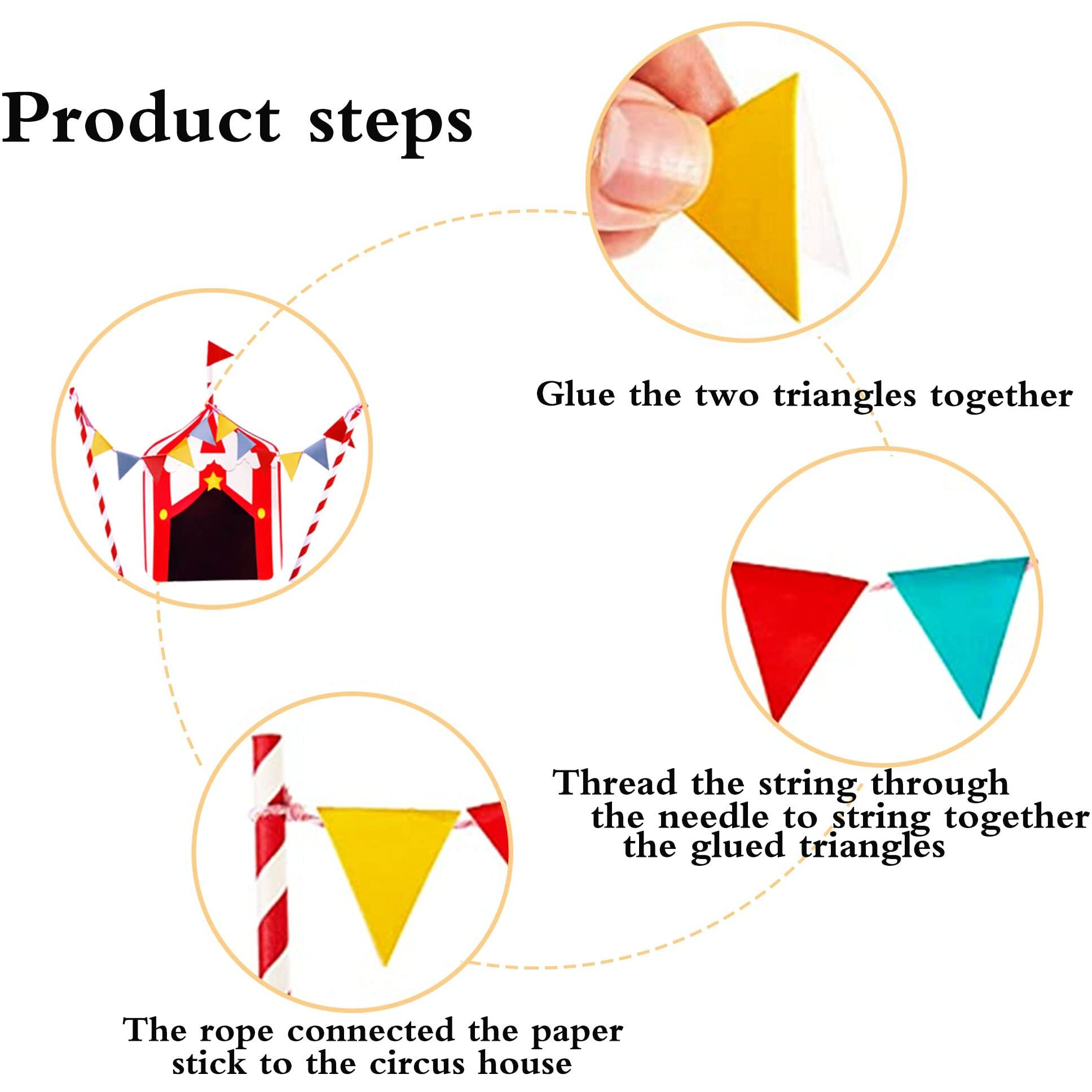 Circus Cake Toppers Carnival Cupcake Toppers Circus Birthday Cake Decorations Carnival Birthday Party Supplies Circus Baby Shower Decoration