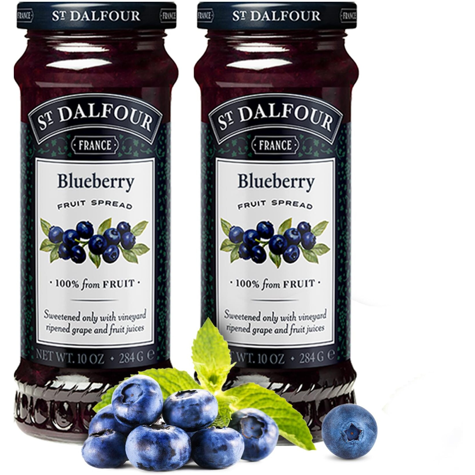 St. Dalfour Wild Blueberry Conserves - 10 Oz - 2 Pack