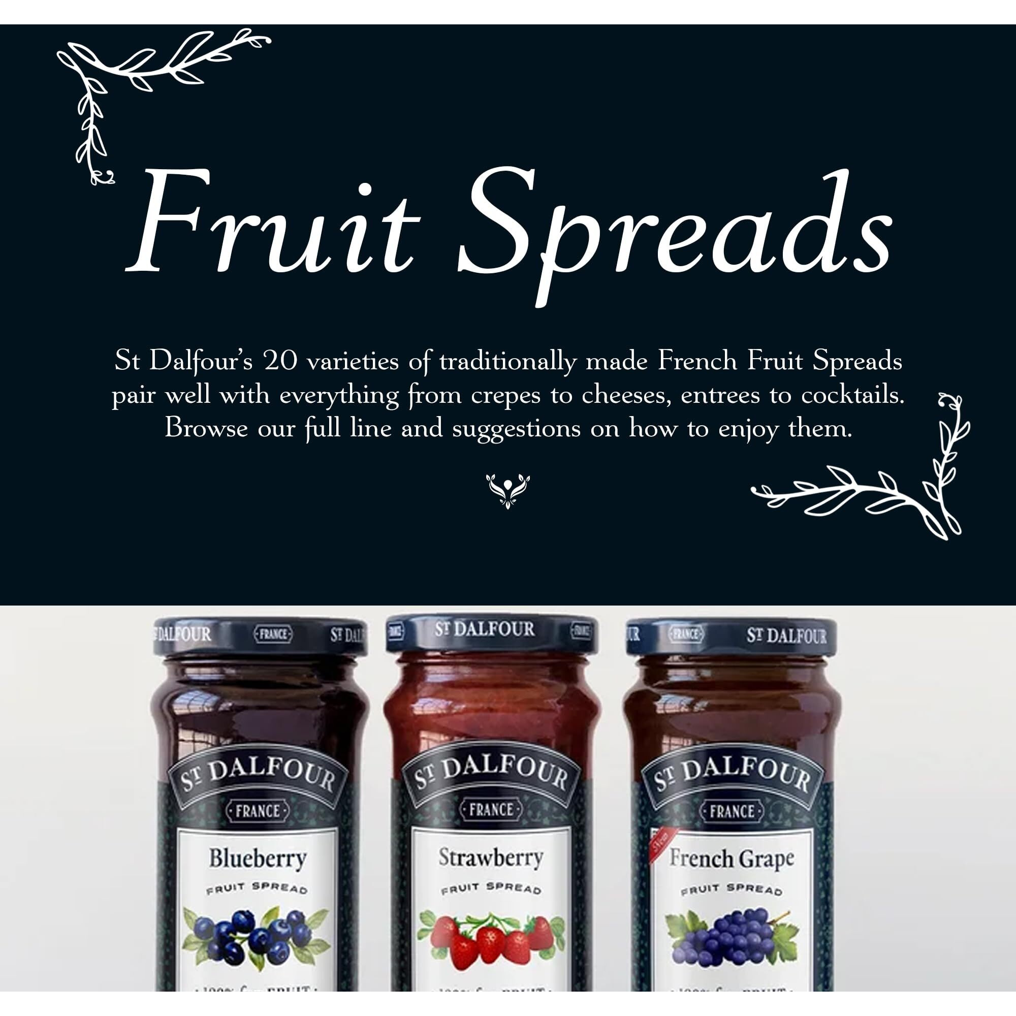 St. Dalfour Wild Blueberry Conserves - 10 Oz - 2 Pack