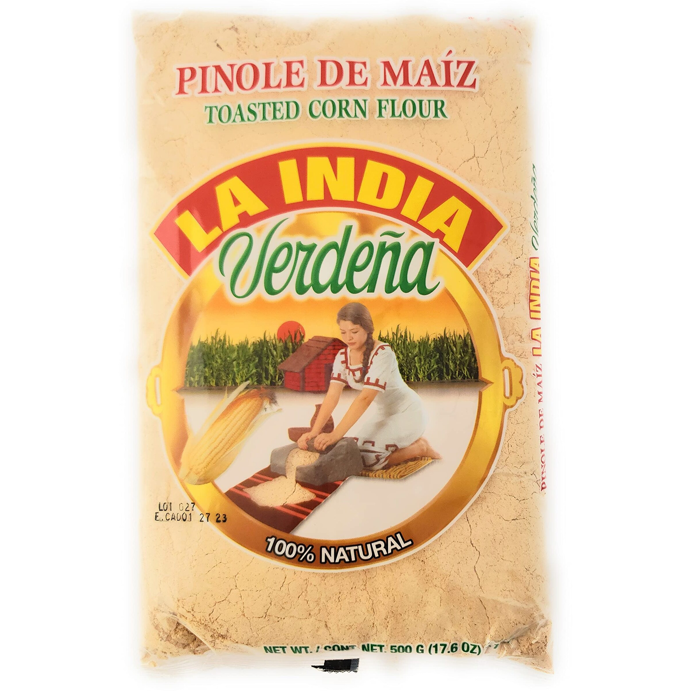 La India Verdena Toasted Corn Pinole 100 Natural