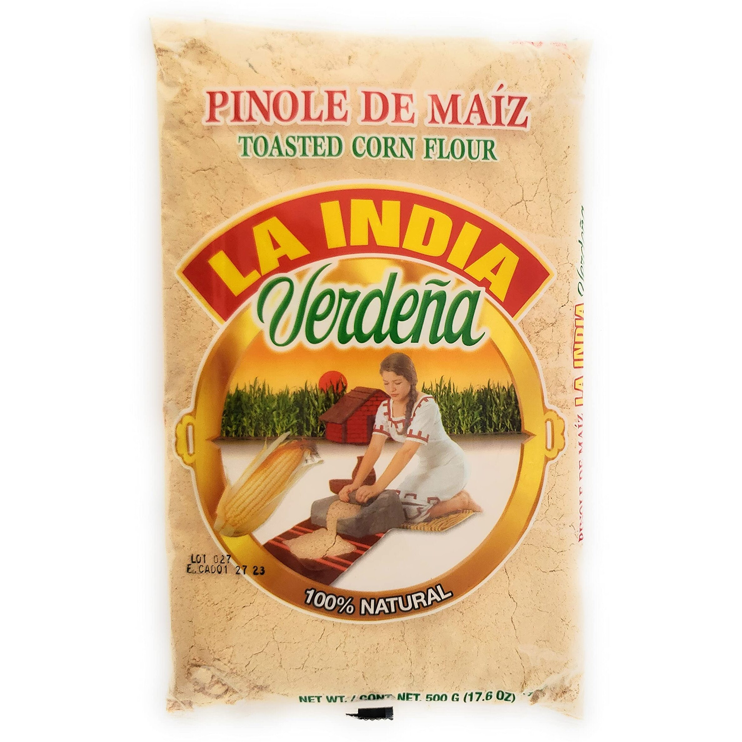 La India Verdena Toasted Corn Pinole 100 Natural