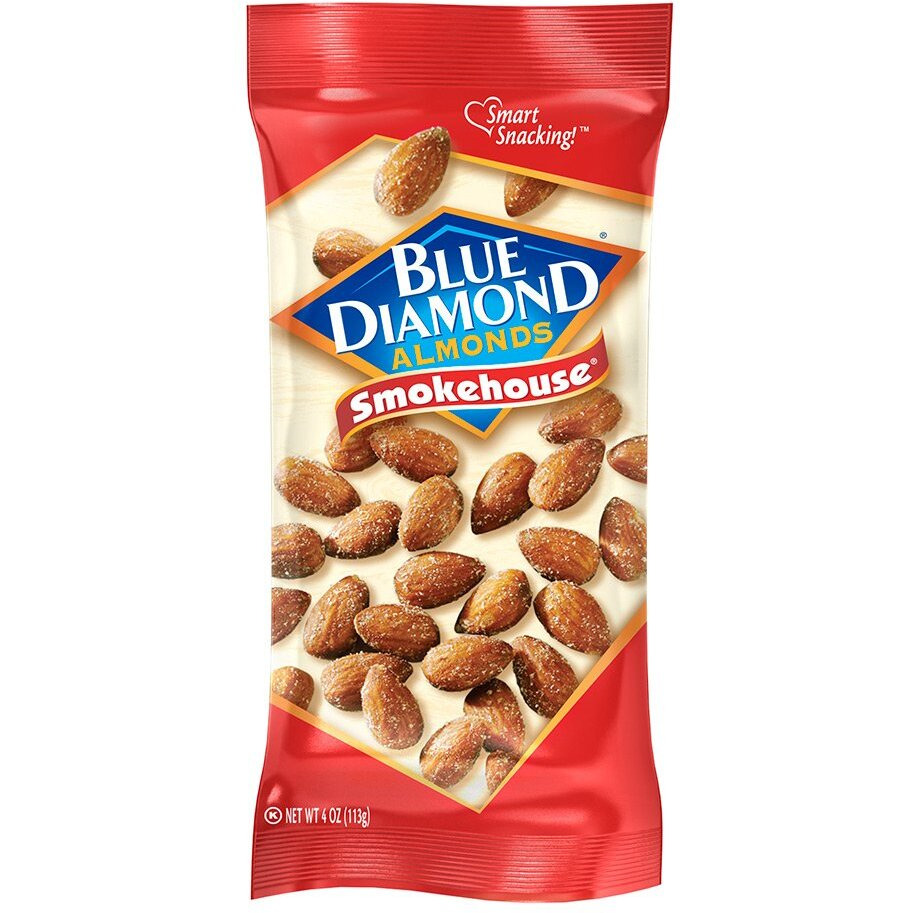 Blue Diamond Almonds, Smokehouse, 4 Ounce (Pack Of 12)