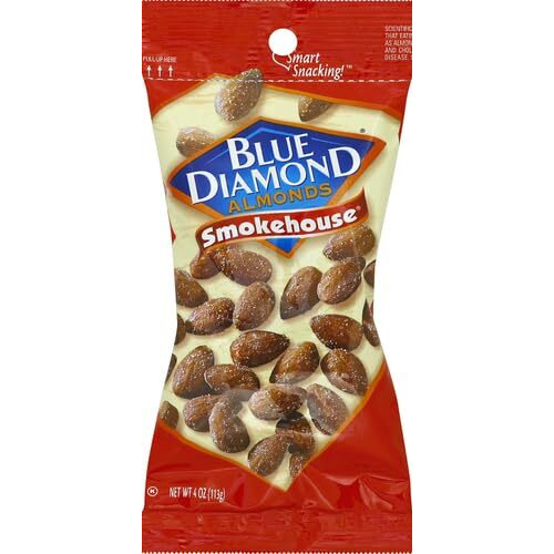 Blue Diamond Almonds, Smokehouse, 4 Ounce (Pack Of 12)