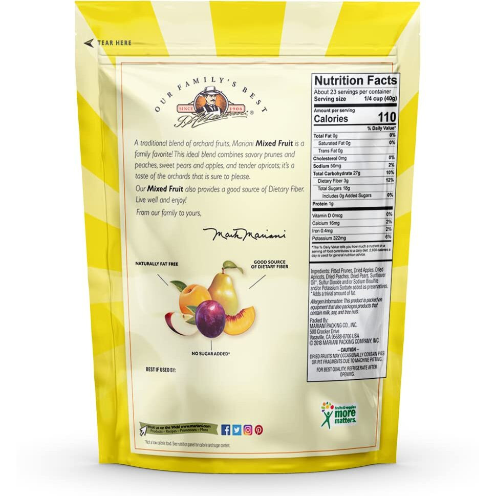Mariani Fancy Mixed Fruit, 32Oz,1 Pack