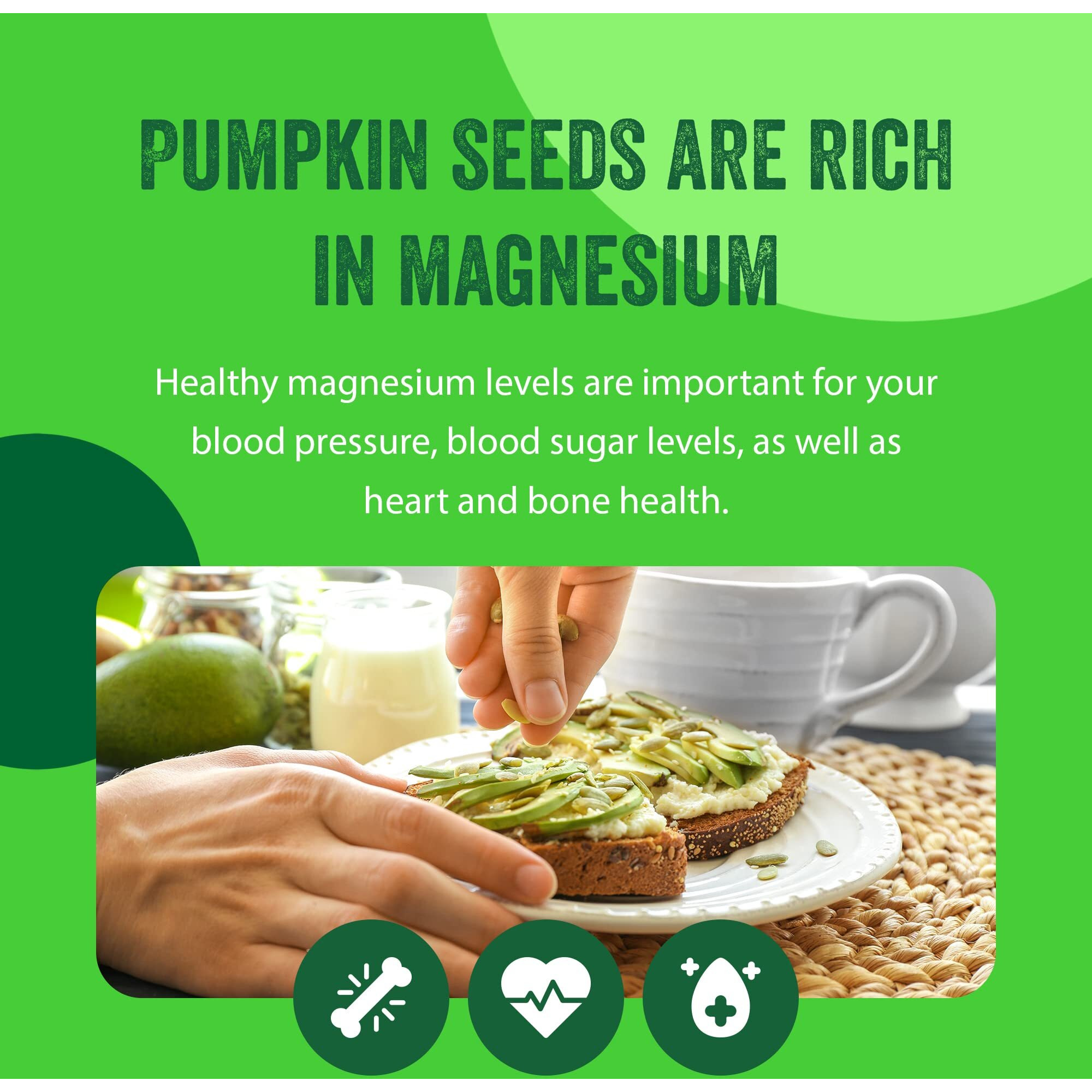 Raw Pumpkin Seeds (Papitas) 64 Oz (4 Lb) | No Preservatives | Batch Tested Gluten & Peanut Free | Non-Gmo | No Ppo | 100% Natural | Resealable Bag | Bulk Size | Healthy | Premium Grade