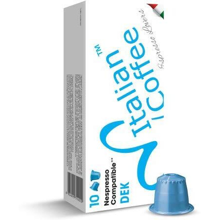 Delicitaly Pure Italian Food Italian Coffee Pods Compatible With Nespresso Original Machines, Italian Expresso Capsules (100 Decaffeinated Dek Regular Pods, 100 Count (Pack Of 1))