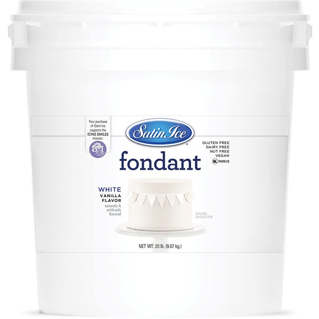 Satin Ice Fondant, White, 20 Pound