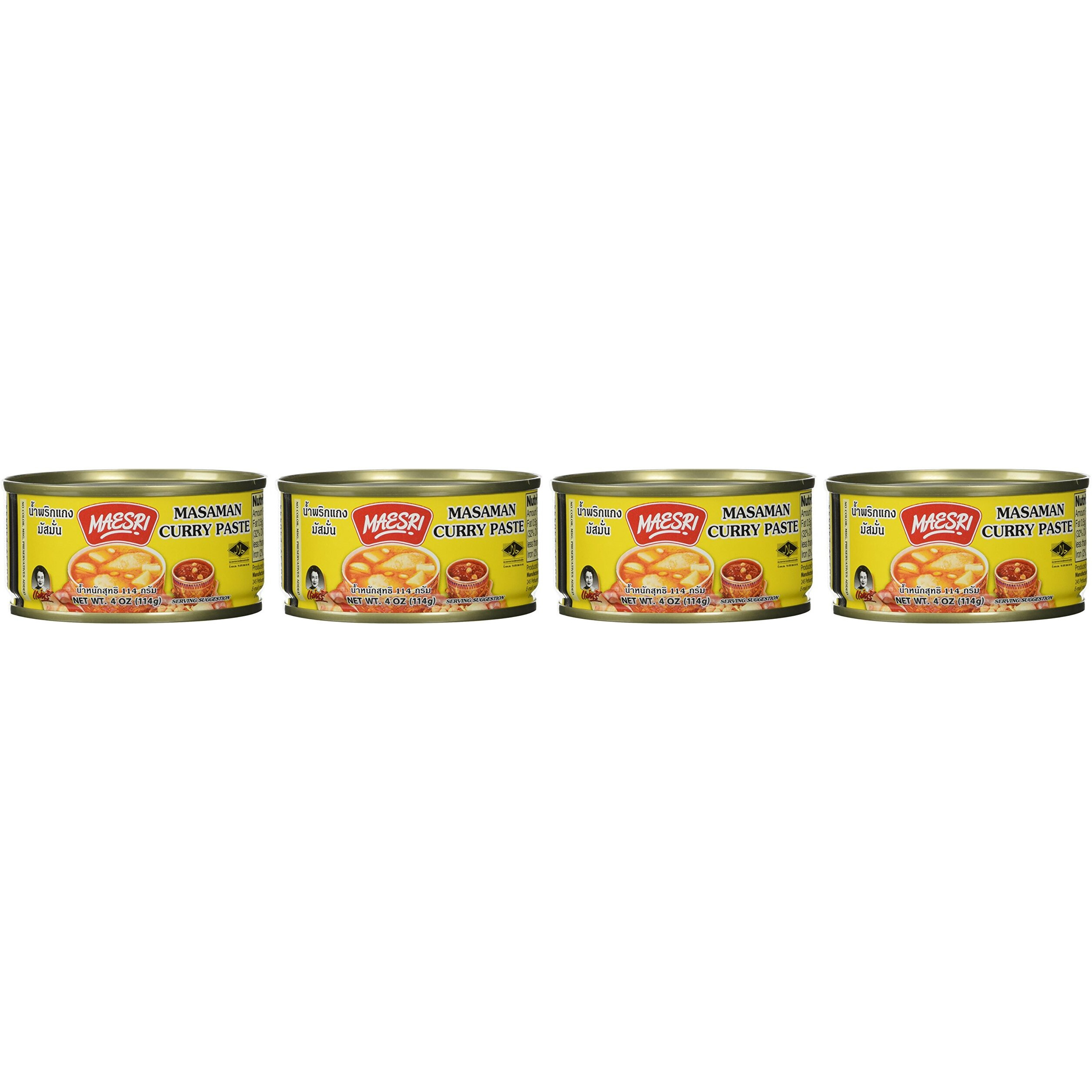 Maesri Thai Masaman Curry - 4 Oz (Pack Of 4)