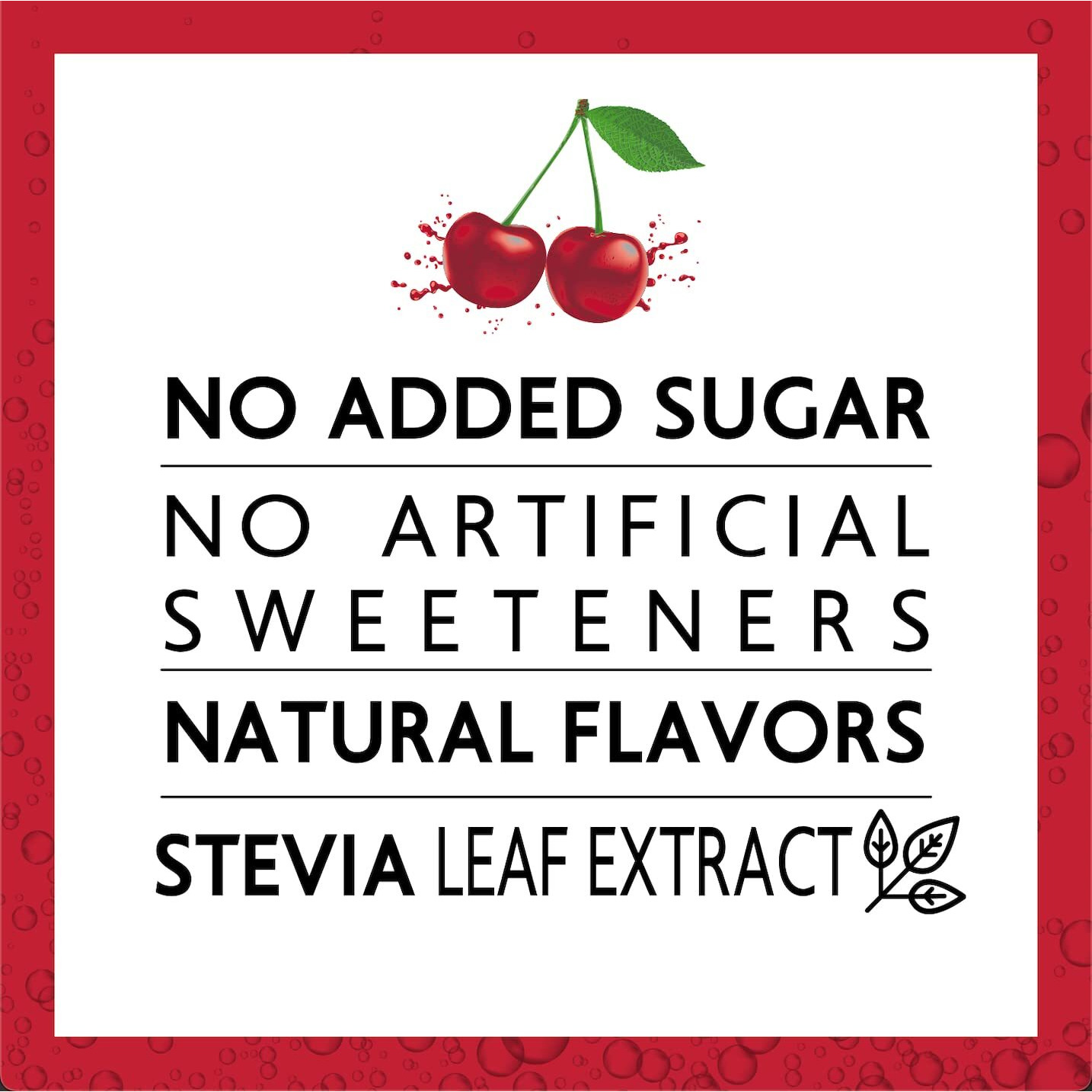 Green Sour Cherry- No Added Sugar, 10% Real Sour Cherry Juice, 20 Calories Per Can, Naturally Sweetened With 100% Stevia Leaf Extract, Carbonated Soda, 12 Fl Oz Each Can - Pack Of 12