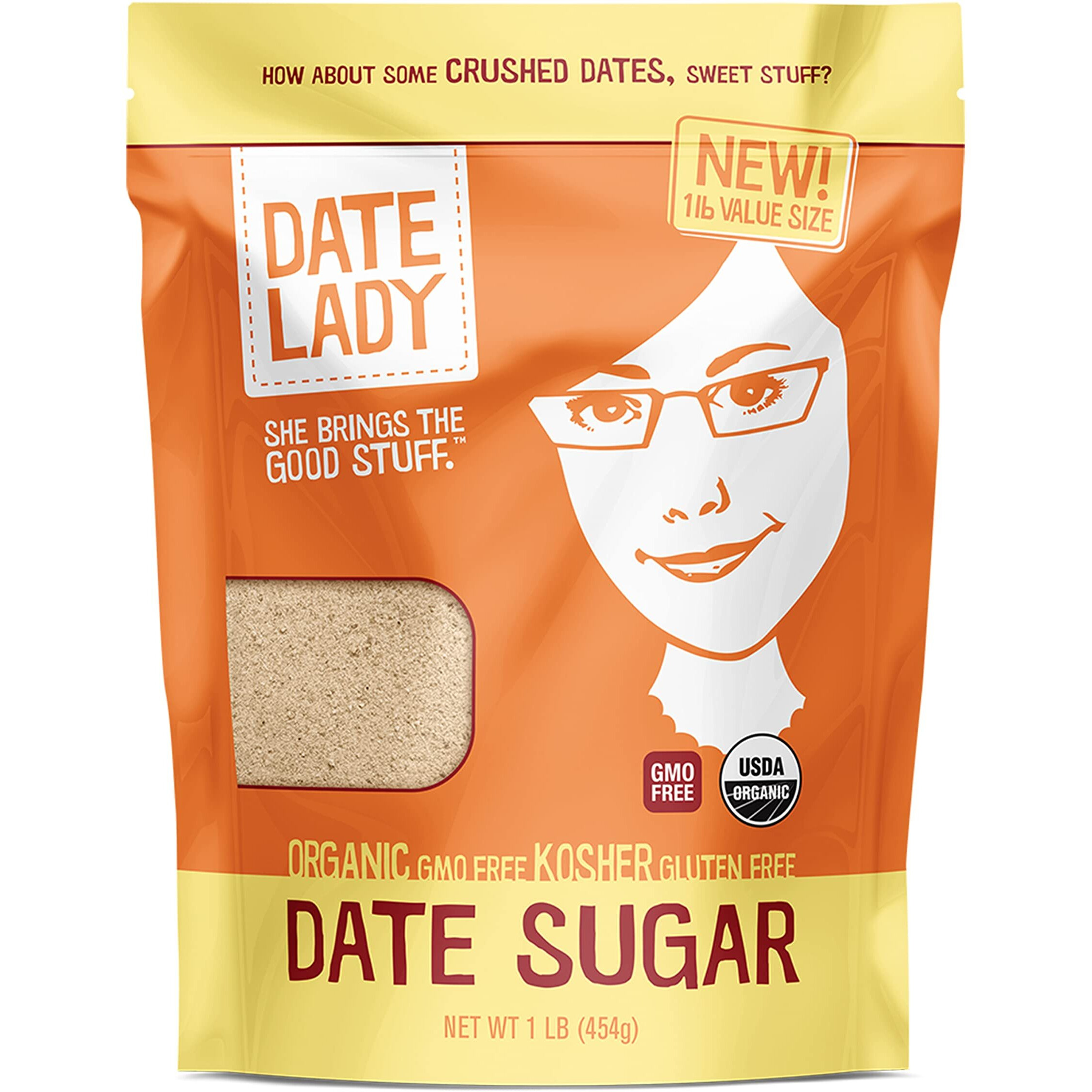 Date Sugar 1 Bag (16 Ounce) 16 Ounces