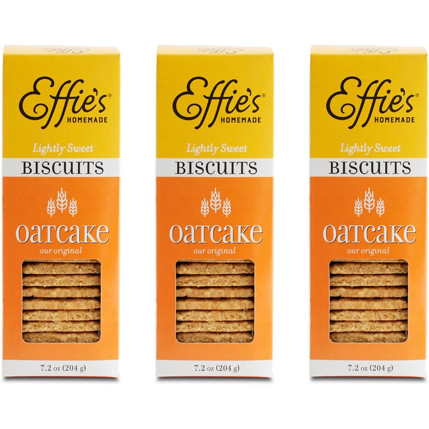 Effie's Homemade Biscuits - Oatcakes - 3 Pack