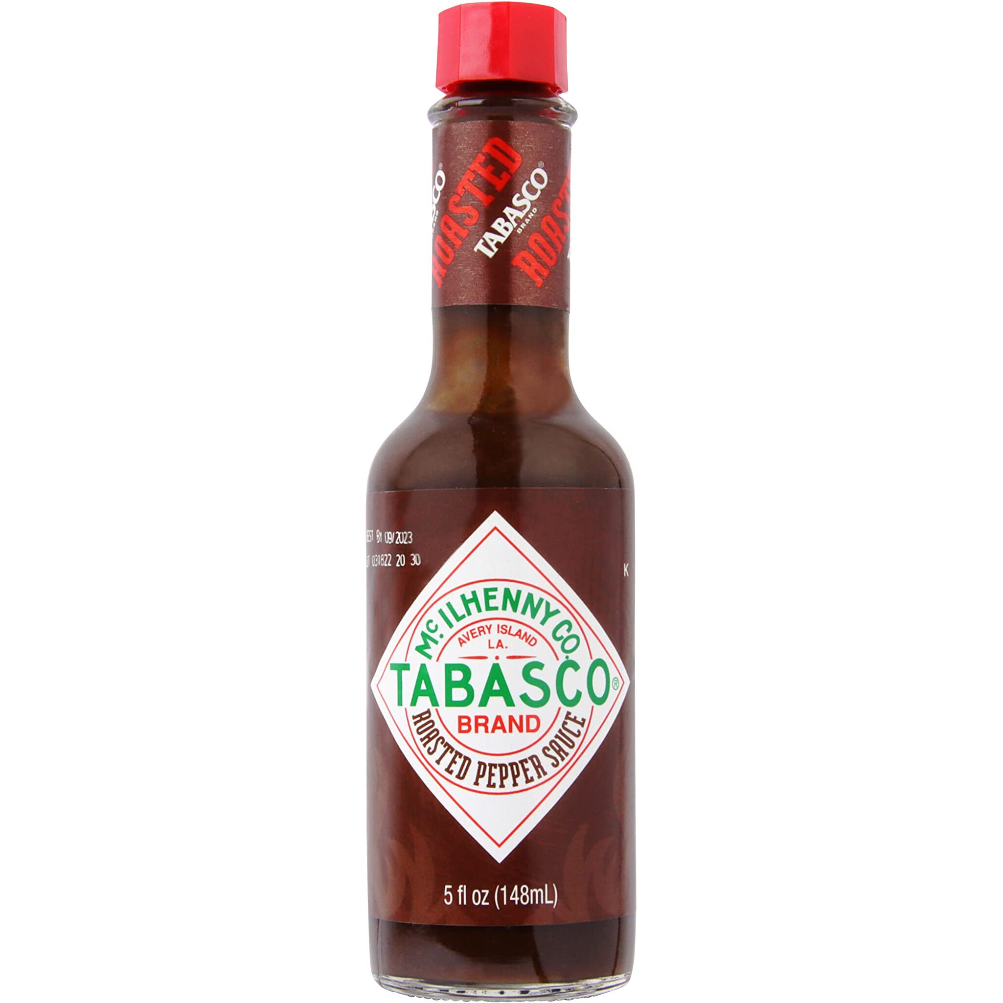 Tabasco Brand Roasted Pepper Sauce, Rich & Savory Hot Sauce, Glass Bottle, Made With Vine-Ripe Red Peppers, Fresh Garlic & Onions, Great On Sandwiches & More, 5 Fl Oz (Pack Of 1)