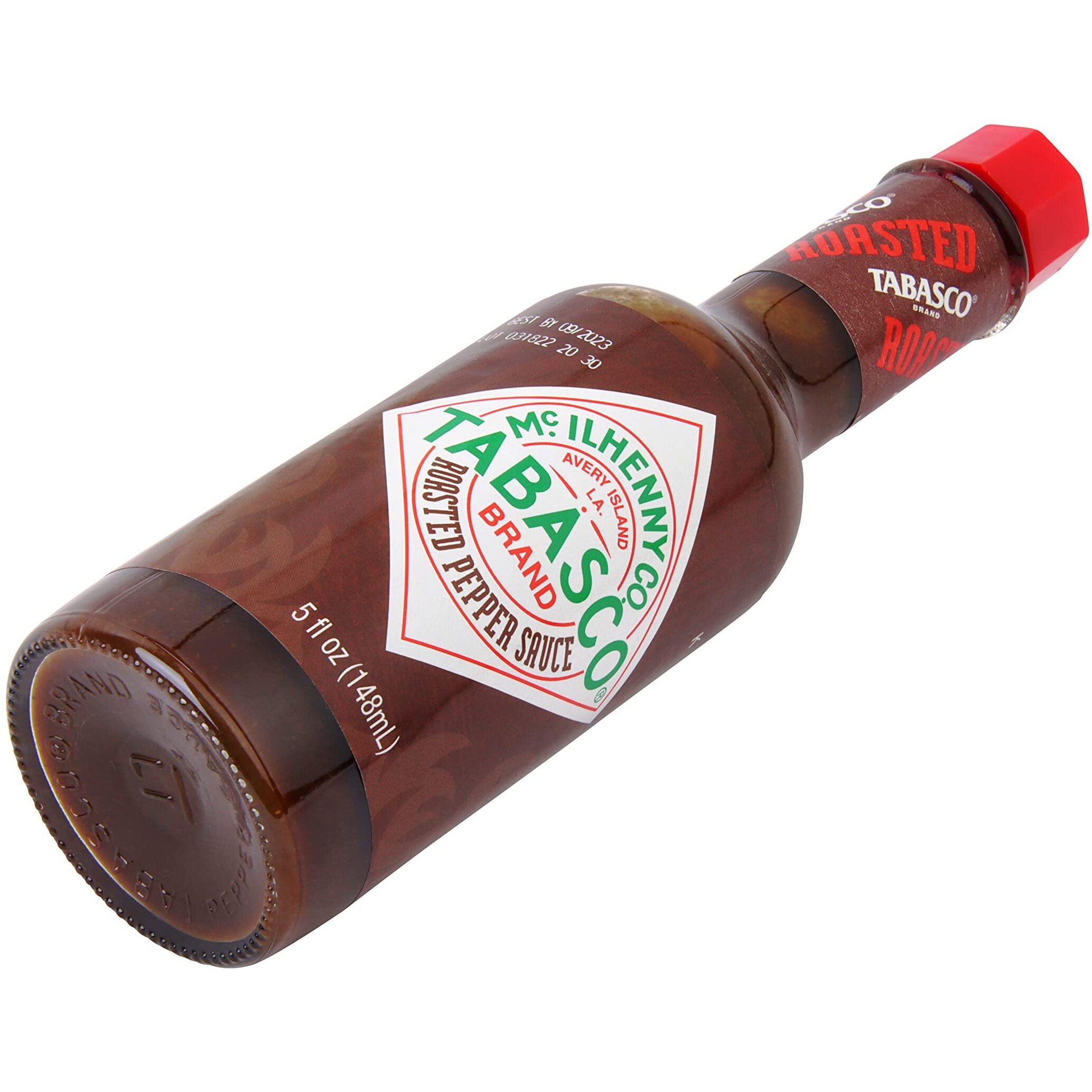 Tabasco Brand Roasted Pepper Sauce, Rich & Savory Hot Sauce, Glass Bottle, Made With Vine-Ripe Red Peppers, Fresh Garlic & Onions, Great On Sandwiches & More, 5 Fl Oz (Pack Of 1)