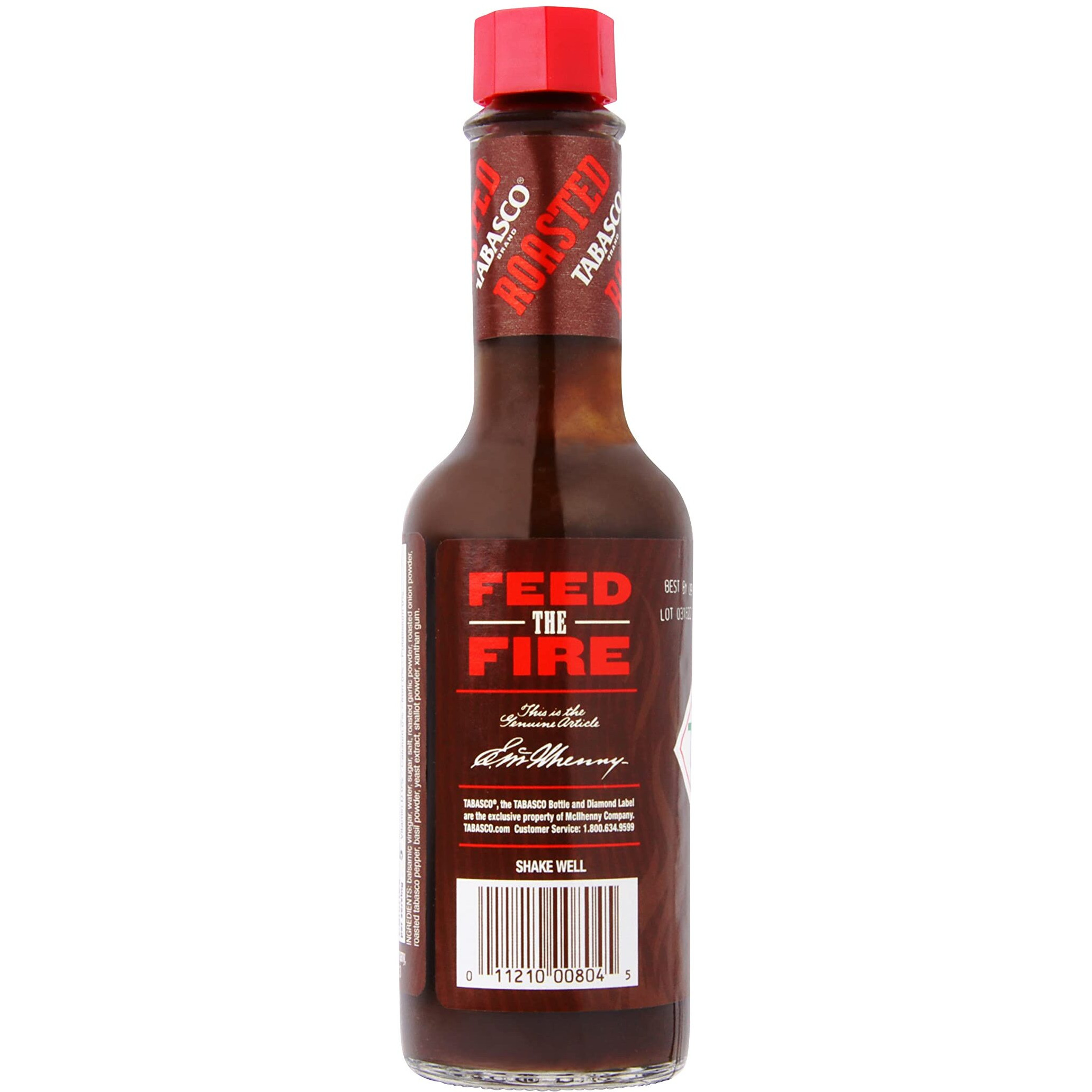 Tabasco Brand Roasted Pepper Sauce, Rich & Savory Hot Sauce, Glass Bottle, Made With Vine-Ripe Red Peppers, Fresh Garlic & Onions, Great On Sandwiches & More, 5 Fl Oz (Pack Of 1)