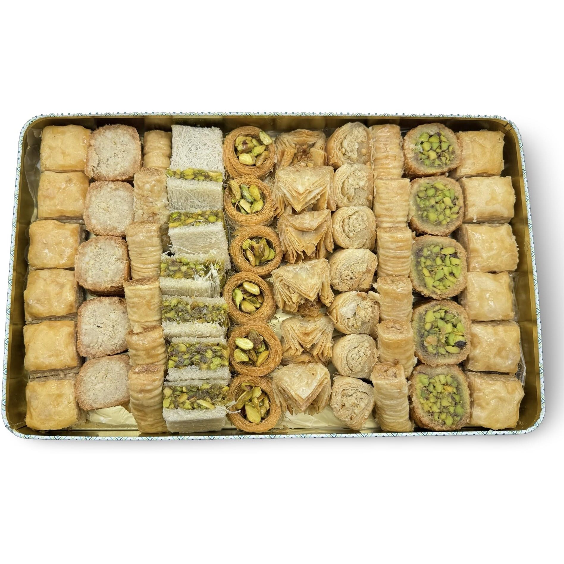Al Bohsali 1870 - Premium Mediterranean Baklava Assorted Mix (60 Count)