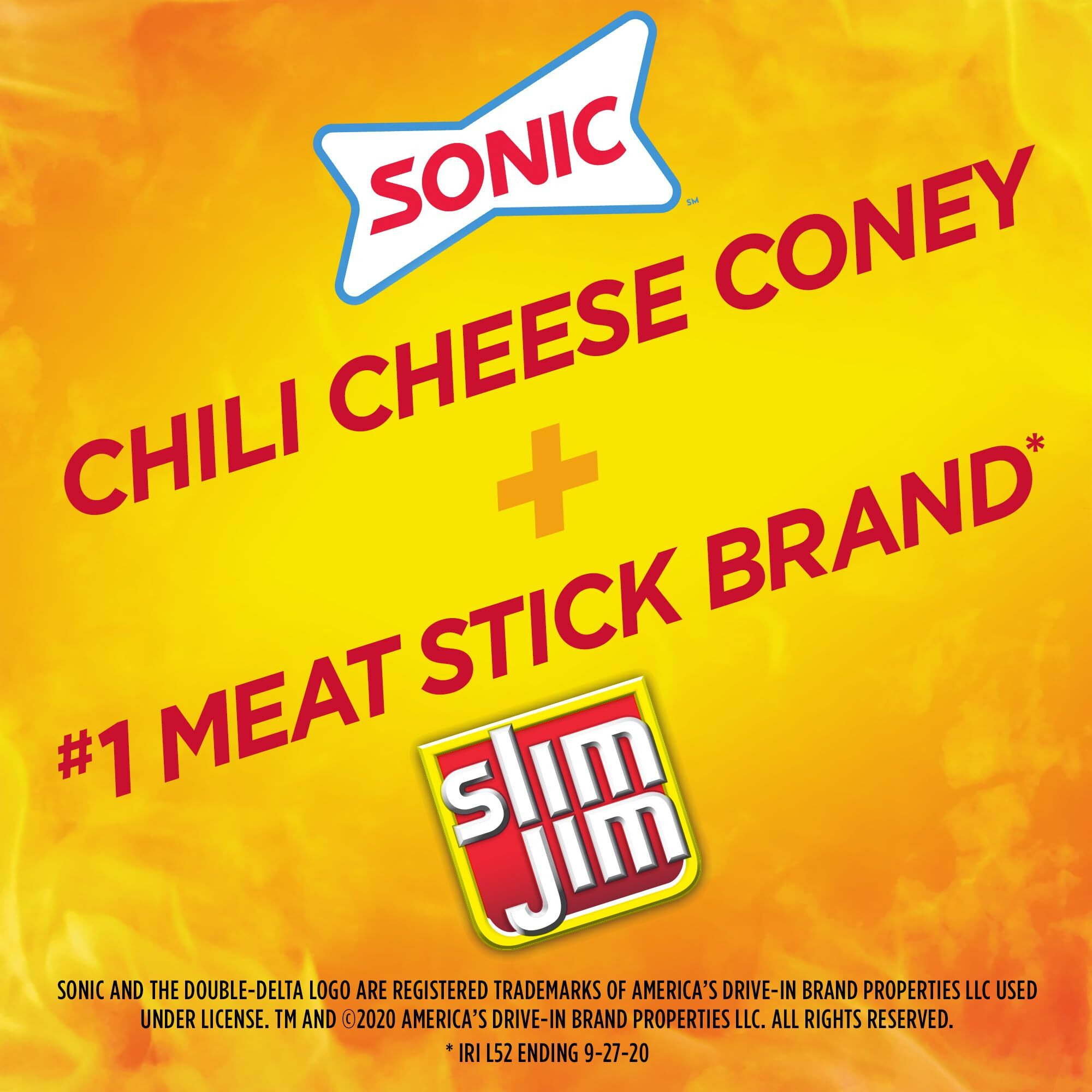 Slim Jim Monster Size Meat Sticks, Sonic Chili Cheese Coney Flavor, 1.94 Oz. 18-Count