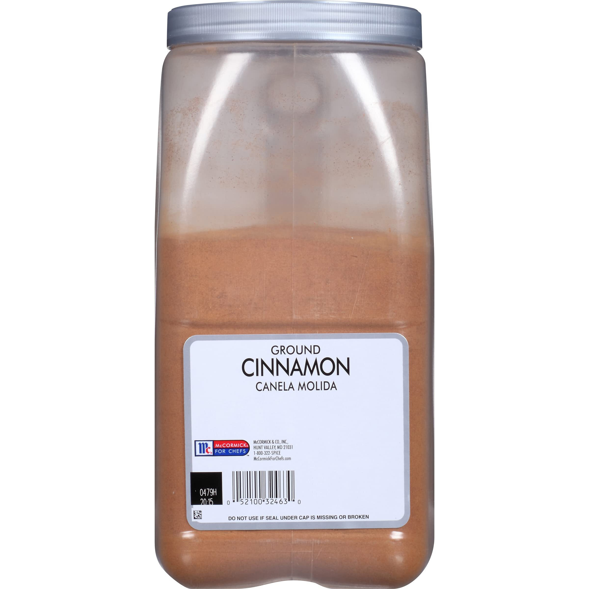 Mccormick Culinary Ground Cinnamon, 5 Lb - One 5 Pound Container Of Bulk Pure Ground Cinnamon Powder, Perfect In Baking Cakes, Cookies, Pies, Custards, Puddings And More
