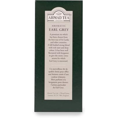 Ahmad Tea Black Tea, Earl Grey Aromatic Loose Leaf, 454G - Caffeinated And Sugar-Free