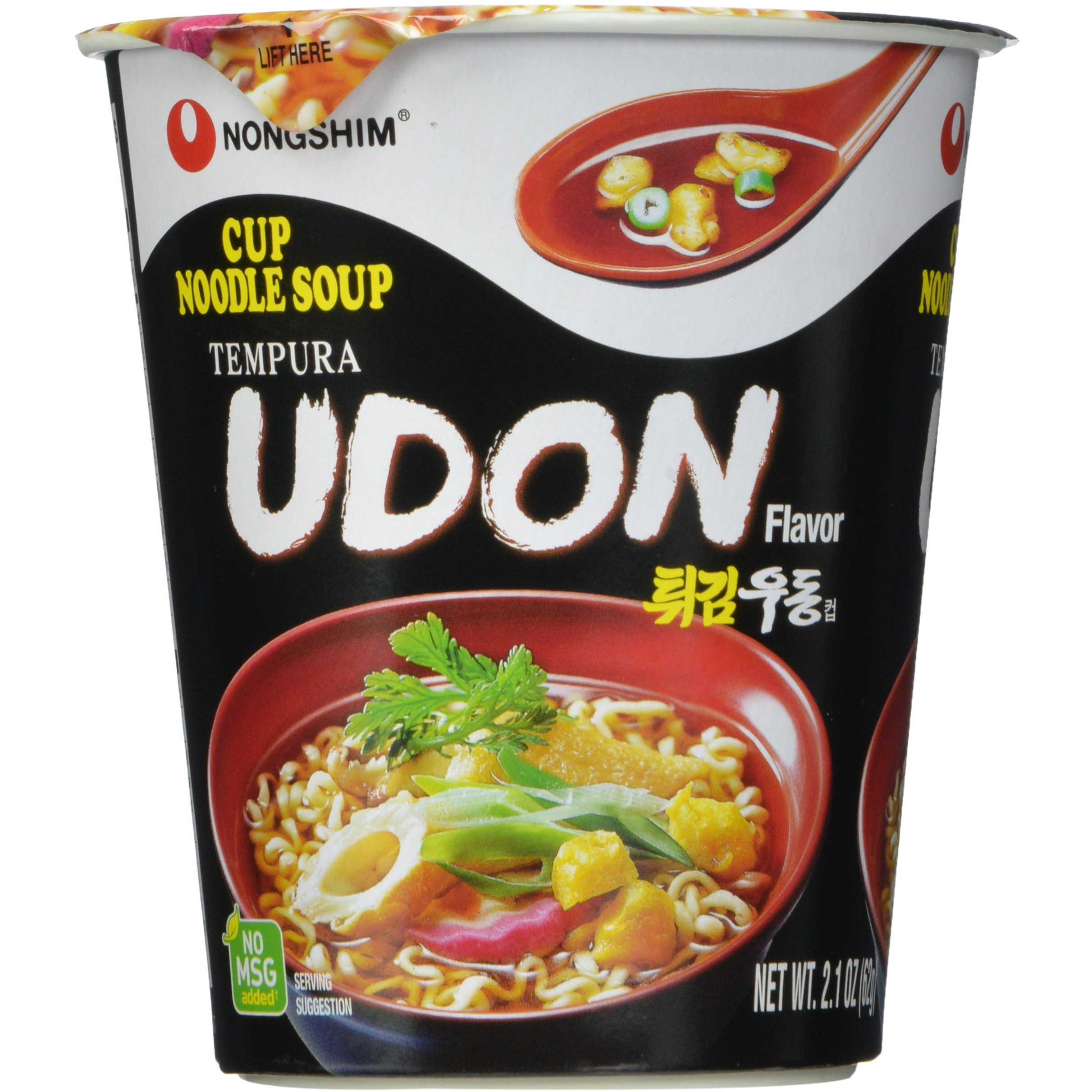 Nongshim Cup Noodle Soup, Tempura Udon, 2.1 Ounce (Pack Of 6)