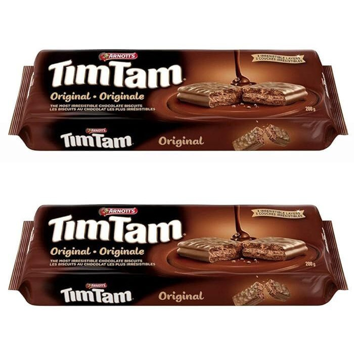 Arnott's Tim Tam Chocolate Biscuits, 200G7.1Oz, 2-Pack {Imported From Canada}, 7.1 Ounce (Pack Of 2)