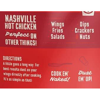 Kosmos Q Nashville Hot Wing Dust, Dry Bbq Rub Spice, 5 Ounces