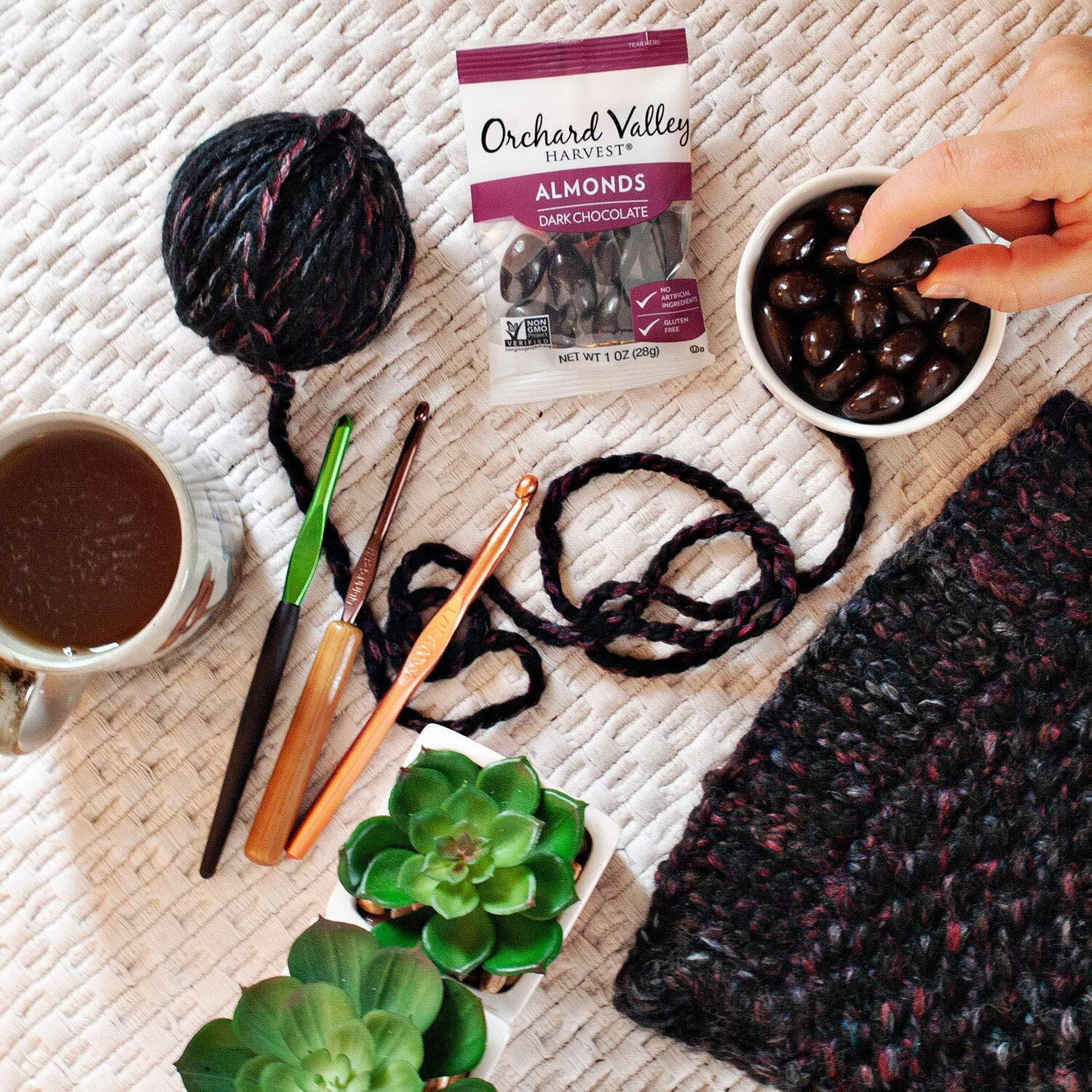 Orchard Valley Harvest Dark Chocolate Almonds, 1 Oz (Pack Of 8)