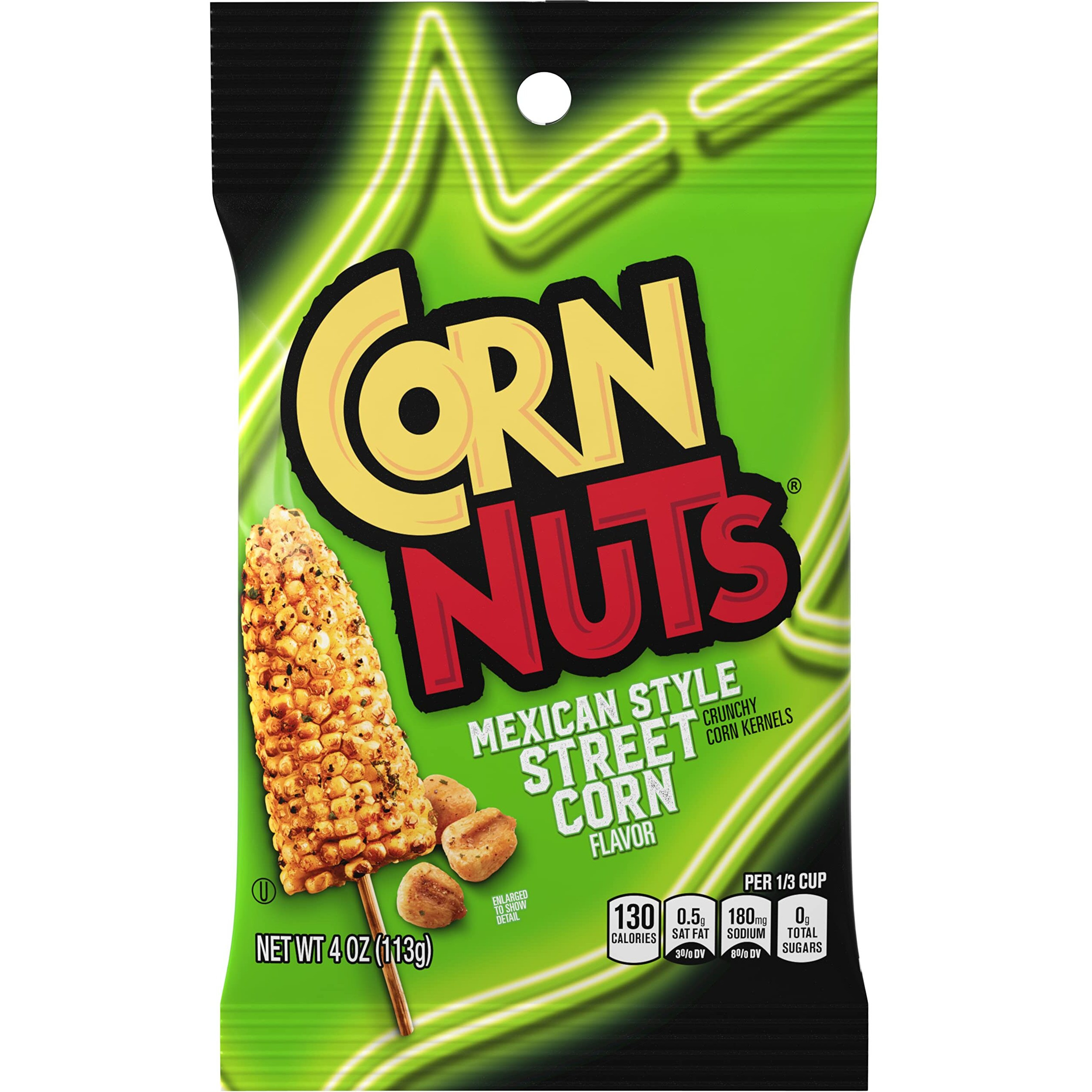 Corn Nuts Mexican Street Corn Crunchy Corn Kernels 4 Ounce Bag (12-Pack)
