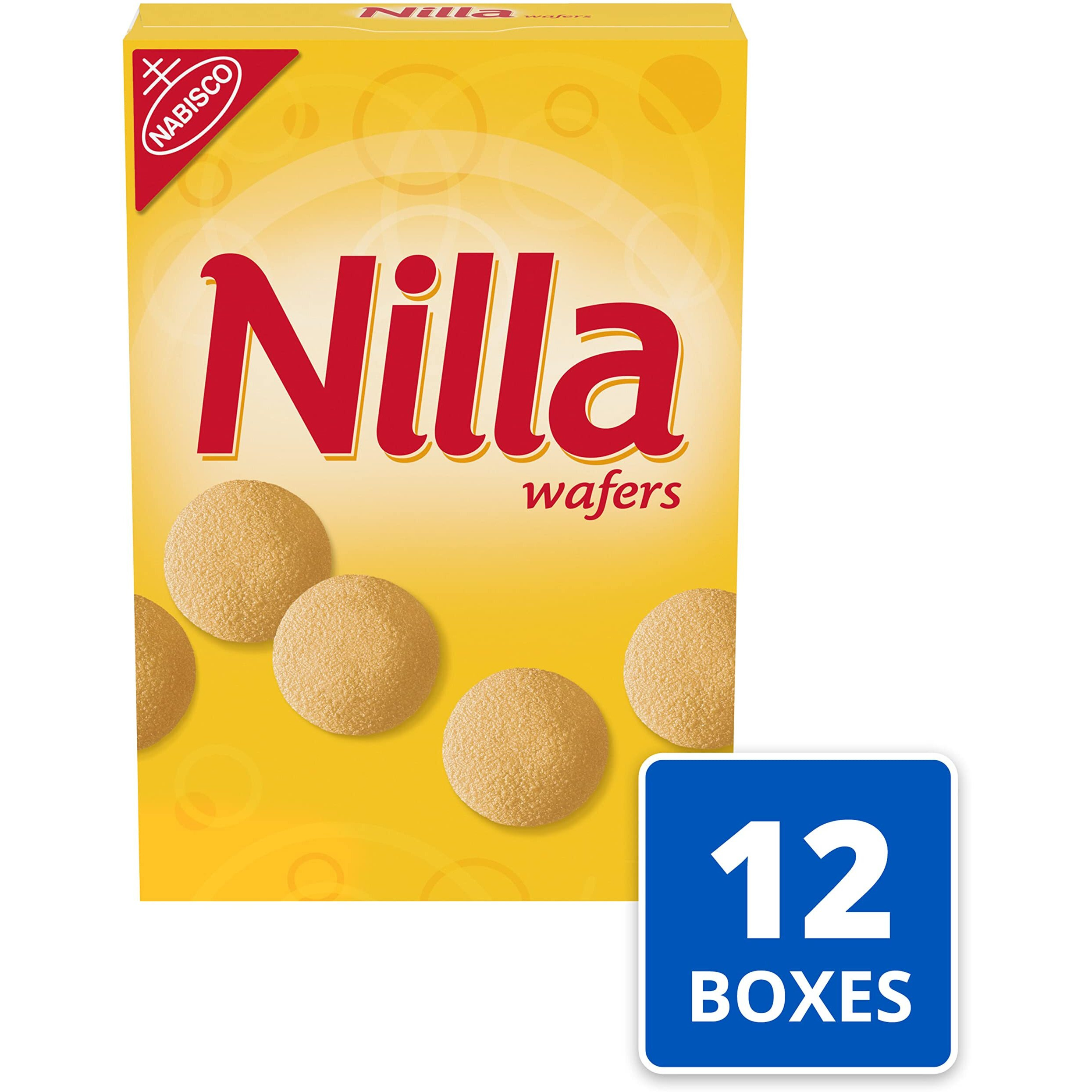 Nilla Wafers Cookies, Vanilla Wafers, 12 - 11 Oz Boxes