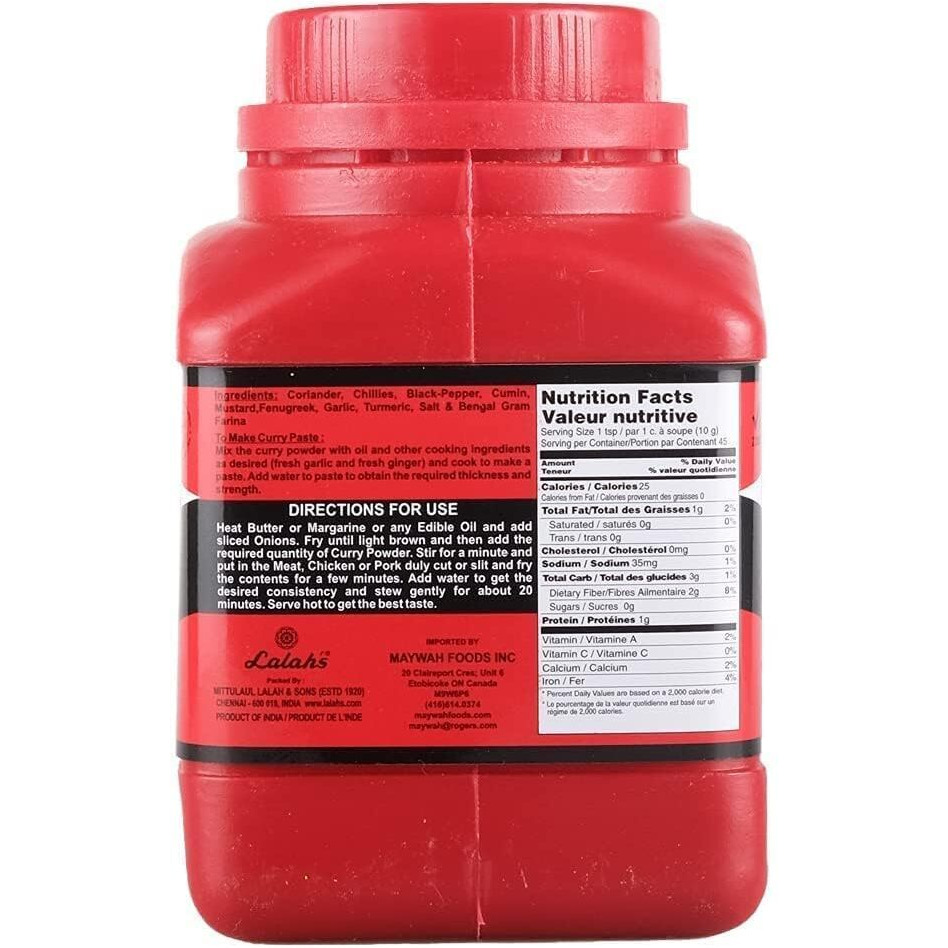 Lalah's Madras Curry Powder-1Lb
