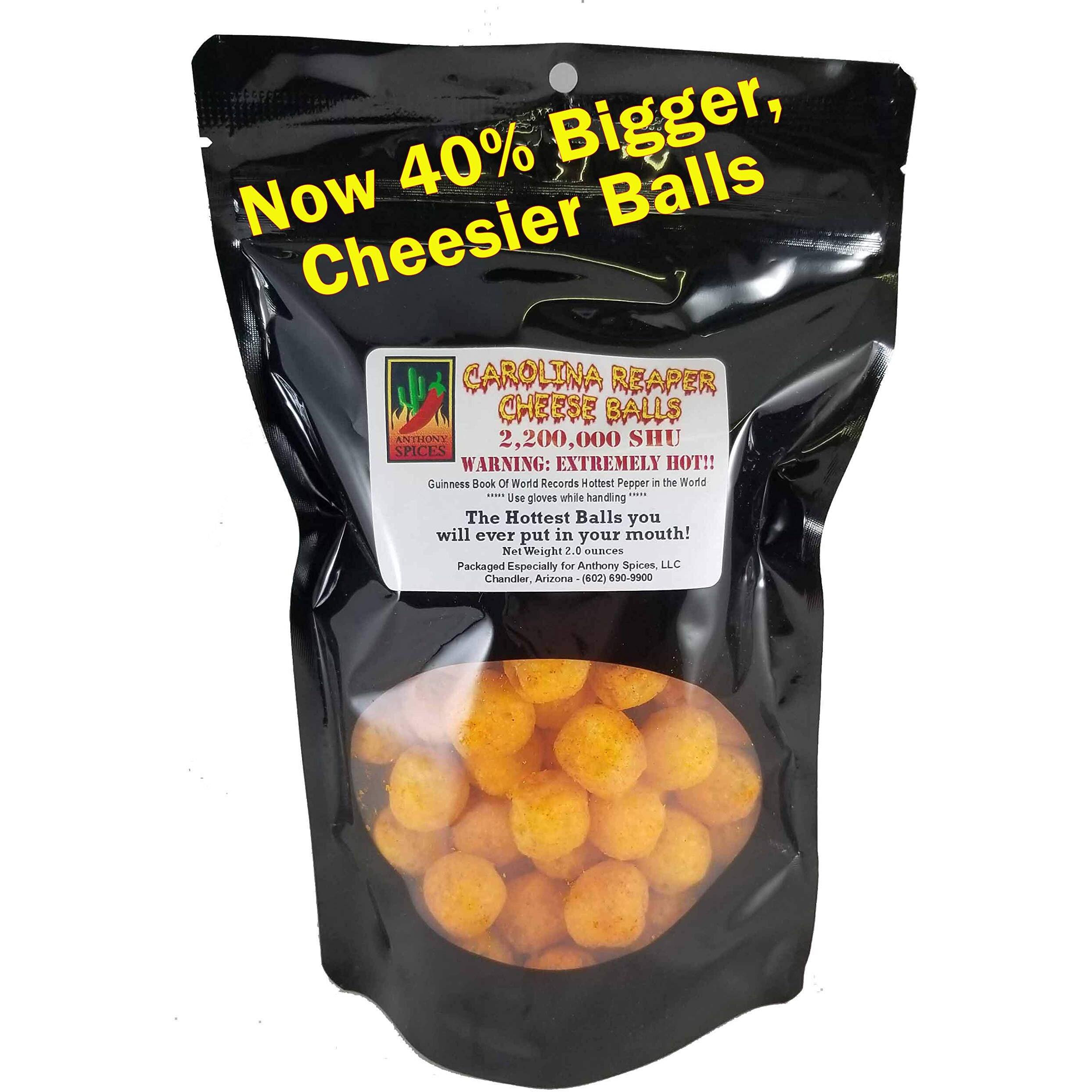 Anthony Spices - Carolina Reaper Cheese Balls (Extremely Hot Cheese Balls)