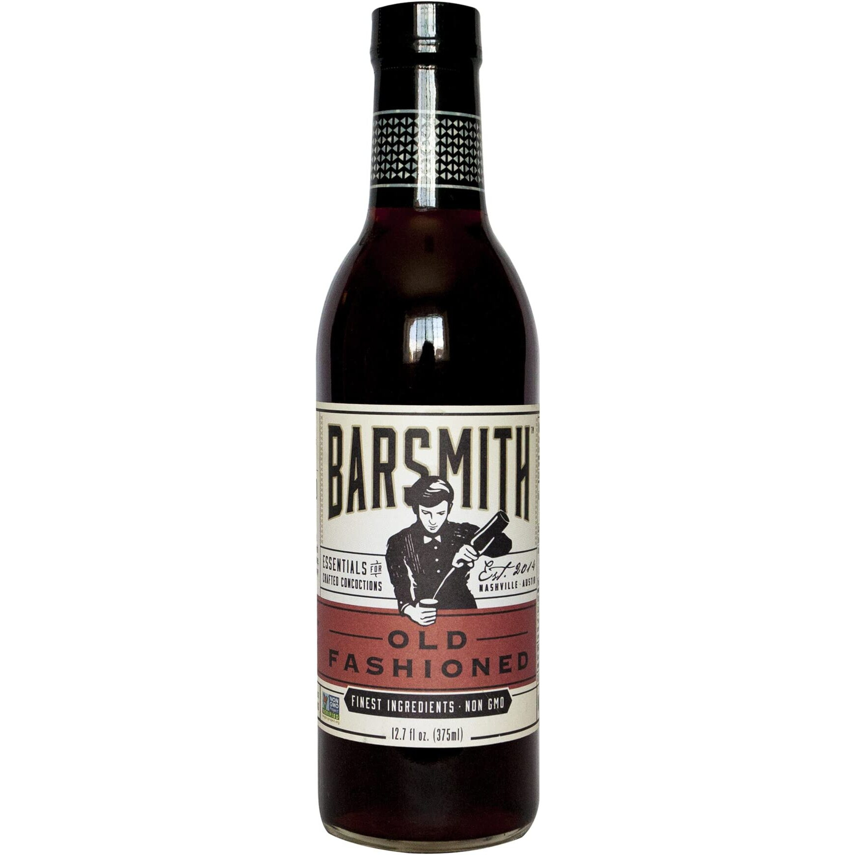Barsmith Bar Essentials Old Fashioned Mix With Cherry, Citrus & Bitters, 12.7-Oz. Bottle, Pack Of 6