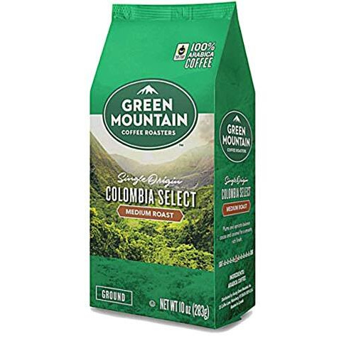 Green Mountain Coffee Roasters, Colombia Select, Ground Coffee, Fair Trade Select, Medium Roast, Bagged 10Oz