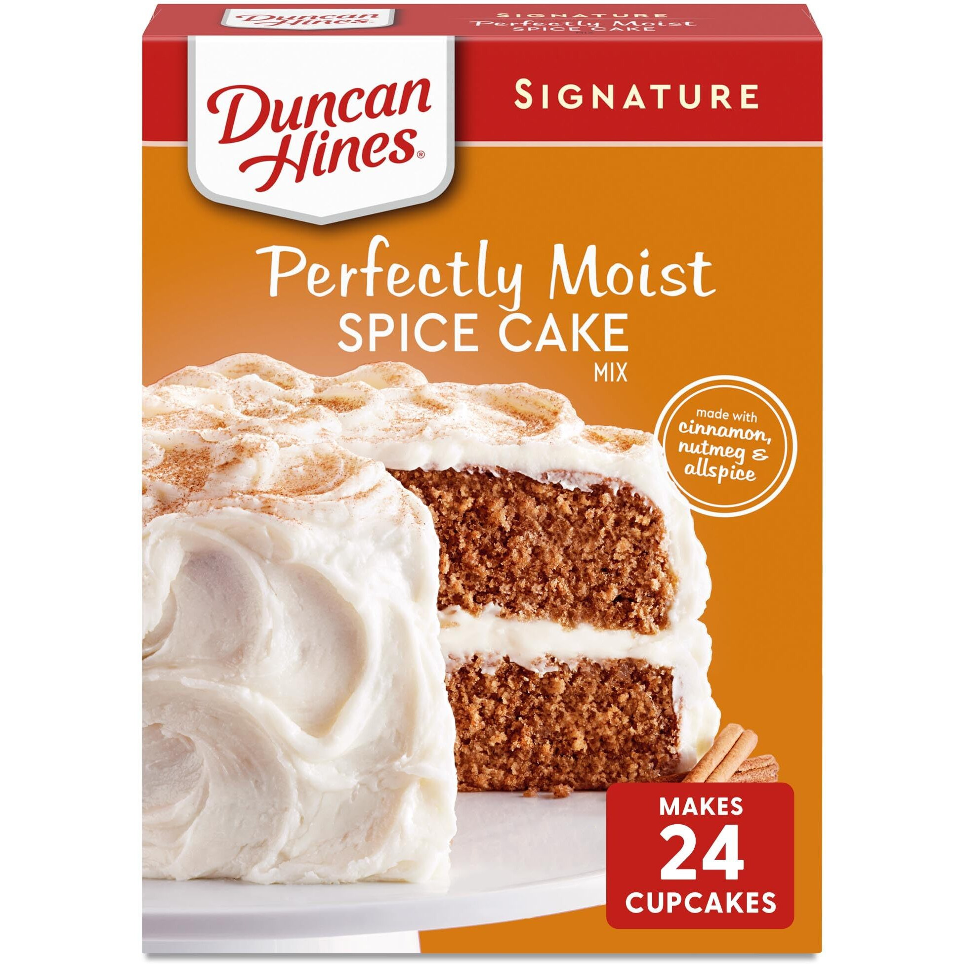 Duncan Hines Signature Perfectly Moist Spice Cake Mix 15.25 Ounce
