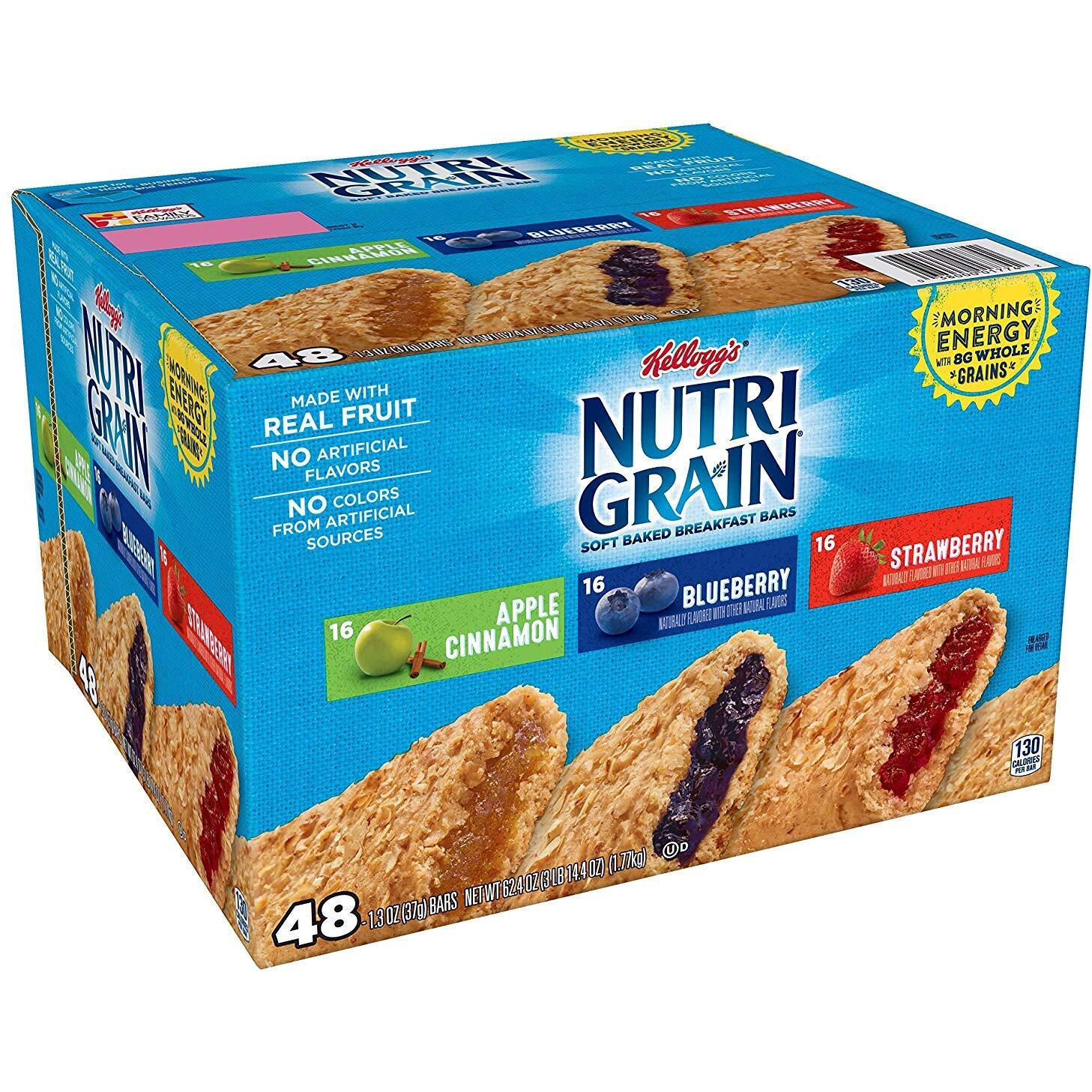 Nutri-Grain-Kellogg's Cereal Bars Variety Pack, 48-Count
