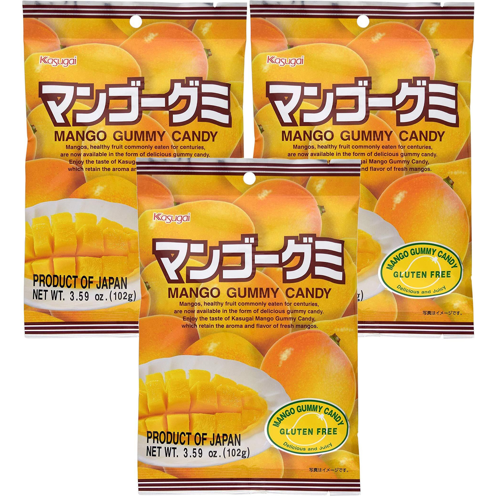 Kasugai Mango Gummy Candy 3.59Oz (3 Pack)