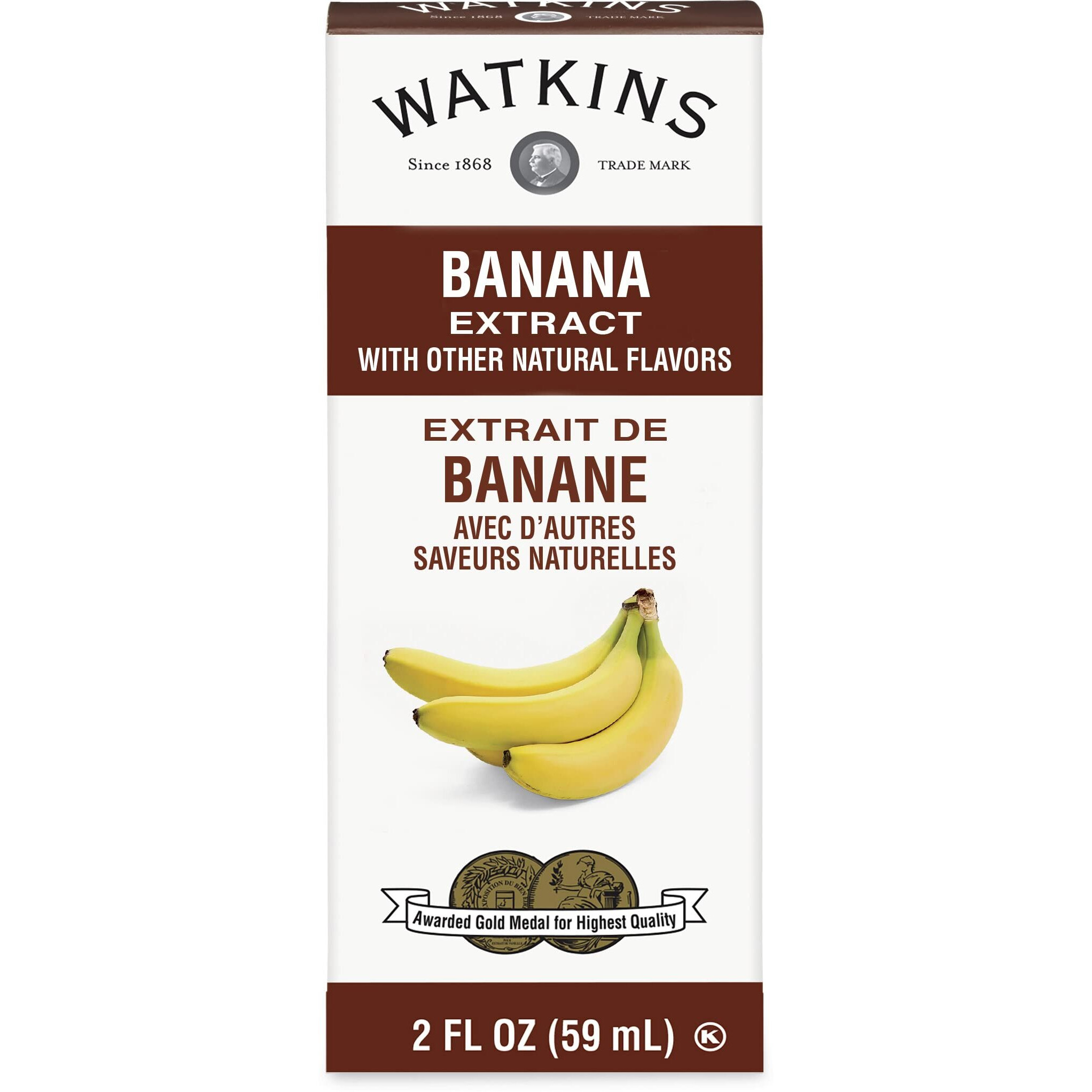 Watkins Banana Extract With Other Natural Flavors, 2 Oz. Bottles, Pack Of 6 (Packaging May Vary)