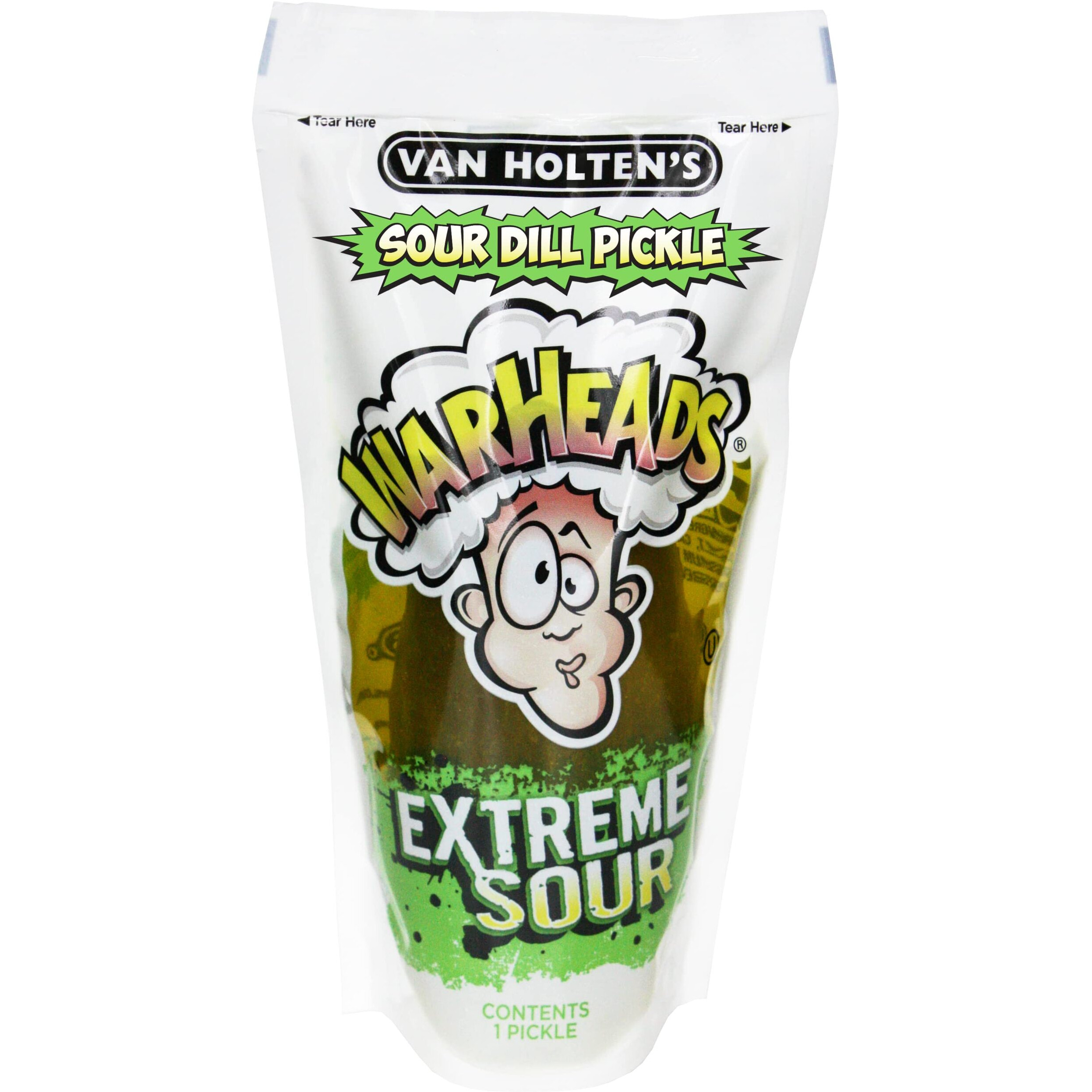 Van Holtens Pickles - Jumbo Warheads Pickle-In-A-Pouch - 6 Pack