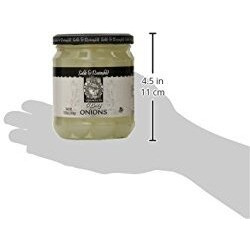 Sable & Rosenfeld Tipsy Onions - Cocktail Onions In Jar With French Vermouth - Pickled Silverskin Onions, Pearl Onions For Cocktails - 10.9 Ounce