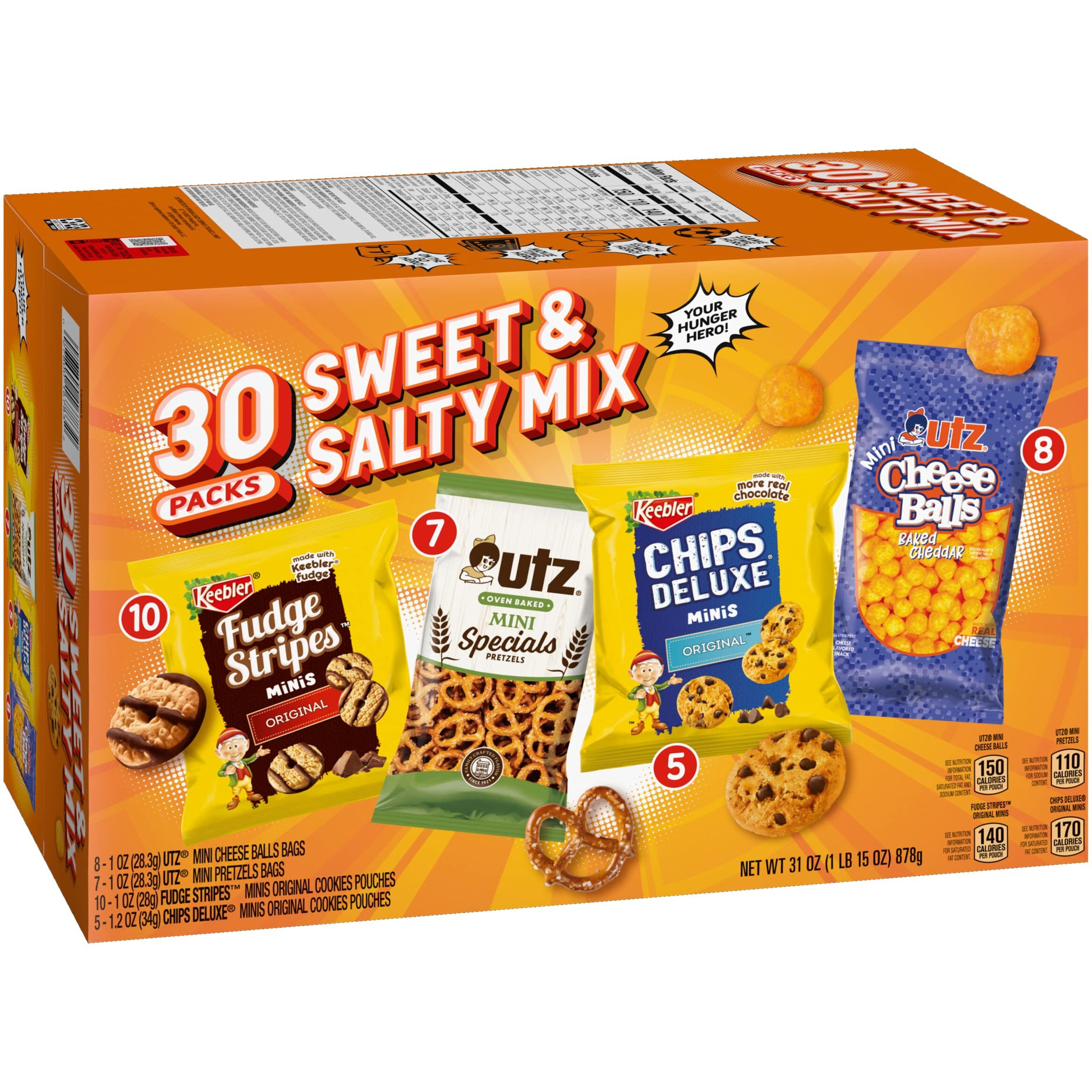 Keebler Cookies And Crackers, Variety Pack, 30 Ct. (Pack Of 1)