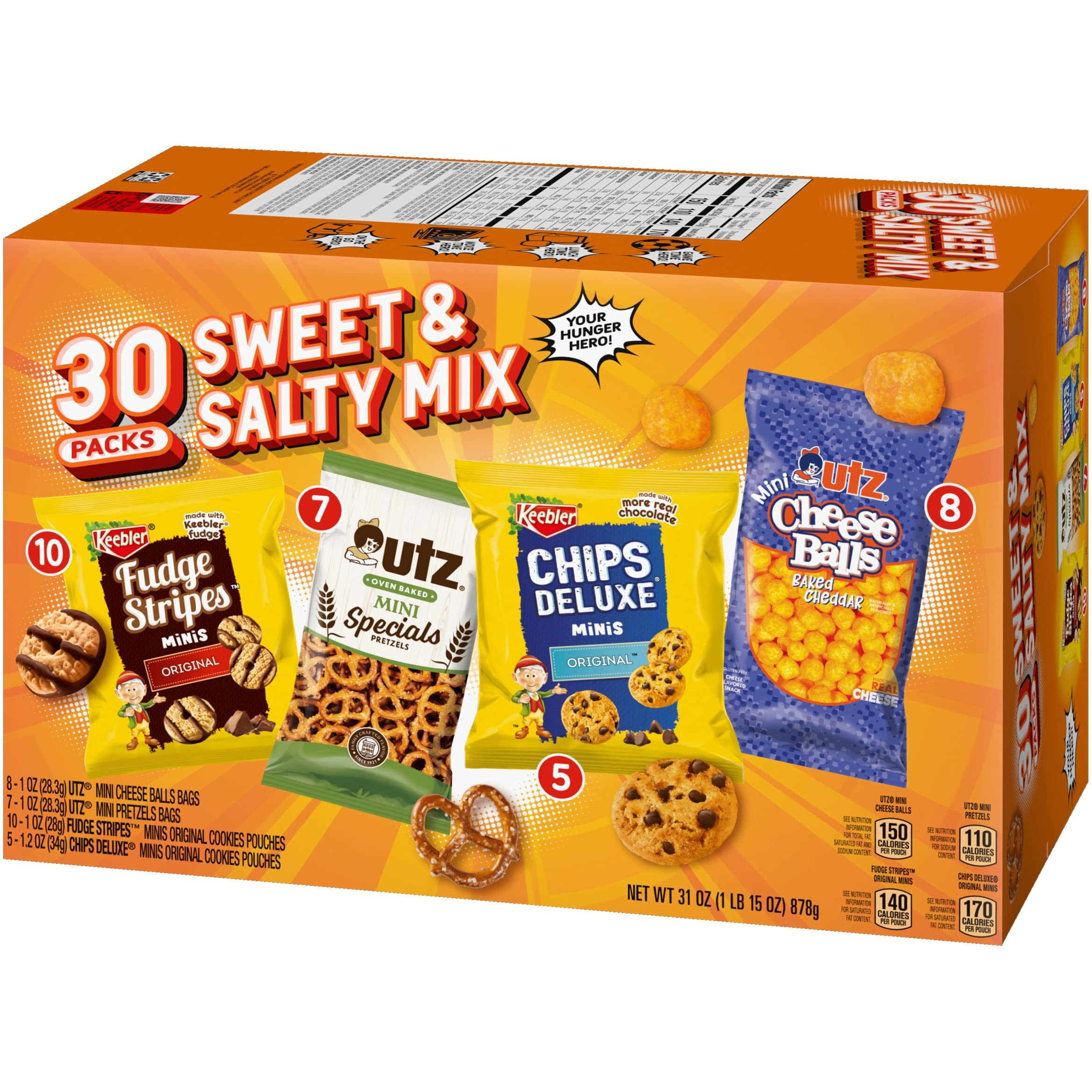 Keebler Cookies And Crackers, Variety Pack, 30 Ct. (Pack Of 1)
