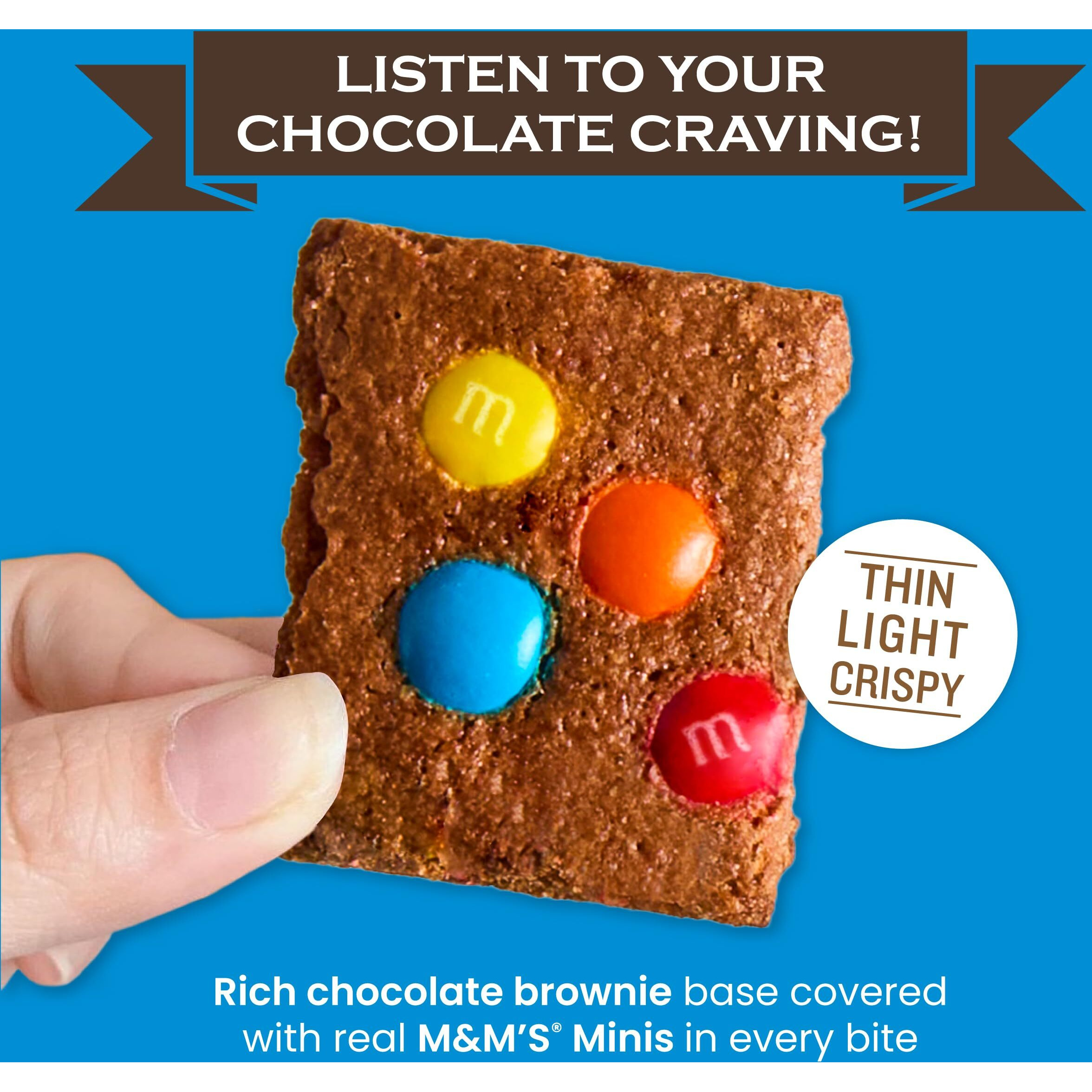 Brownie Brittle Sheila G's M&M Sweet Chocolate Crispy Snack-Rich Brownie Taste With A Cookie Crunch- 4 Oz Bag,(Pack Of 6)