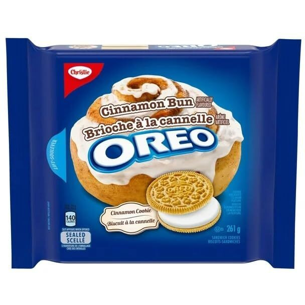 Oreo Cinnamon Bun Sandwich Cookies 261G {Imported From Canada}