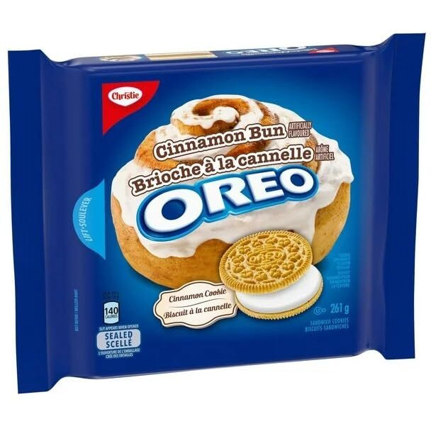 Oreo Cinnamon Bun Sandwich Cookies 261G {Imported From Canada}