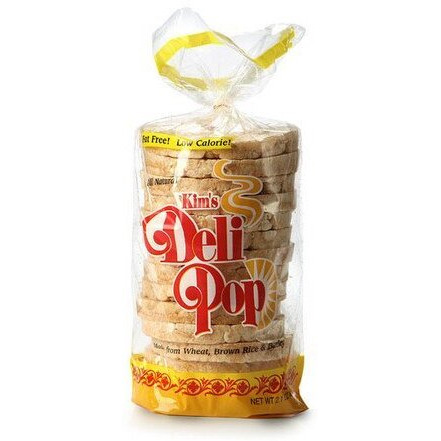 Kim's Deli Pop Rice Cakes | 3 Pack | Keto, Paleo, Multigrain, Natural Vegan | Sugar Free Korean Snack | Low Calorie, Low Fat, Wheat, Brown Rice | Original Flavor
