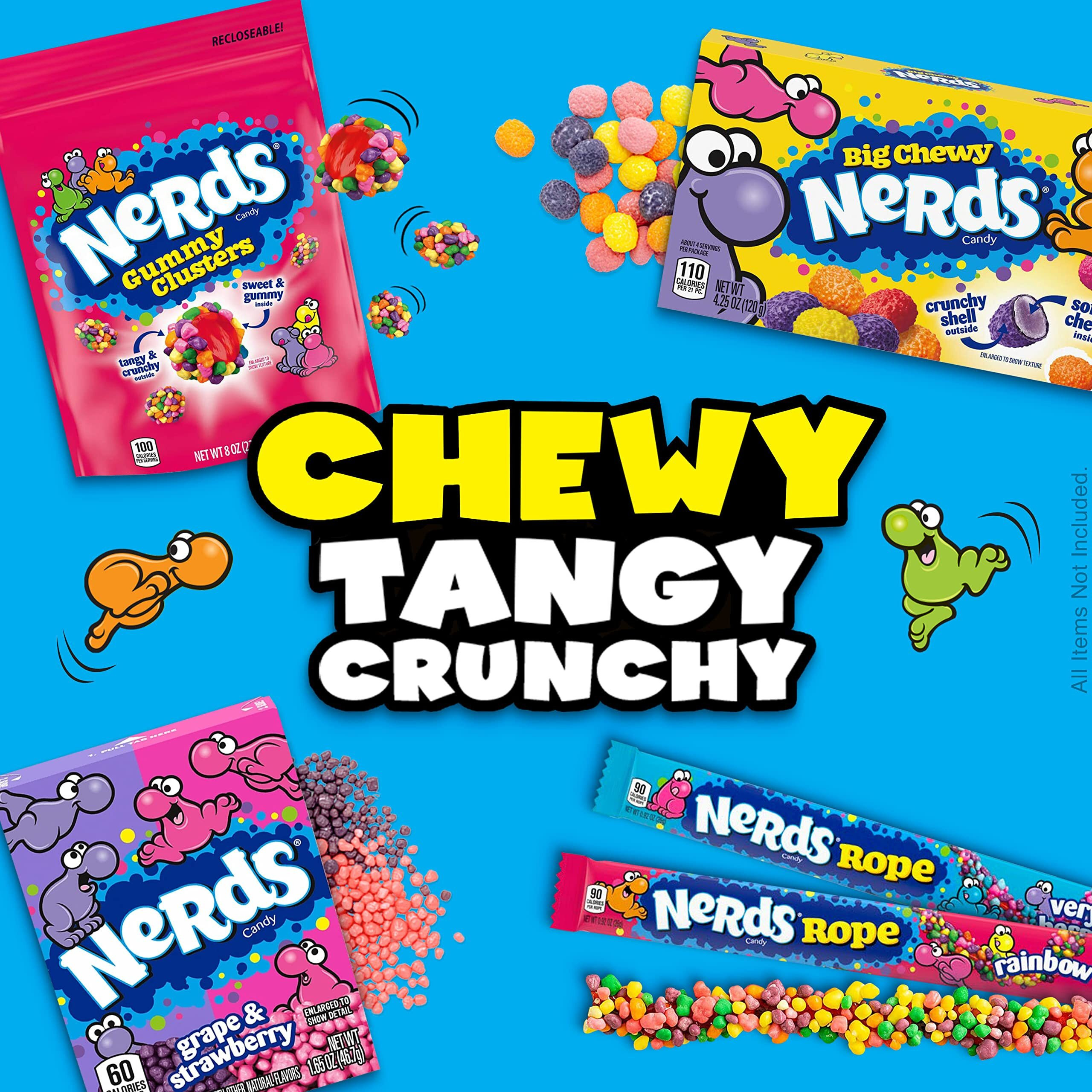 Nerds Big Chewy Candy, 4.25 Ounce Movie Theater Candy Boxes (Pack Of 12)