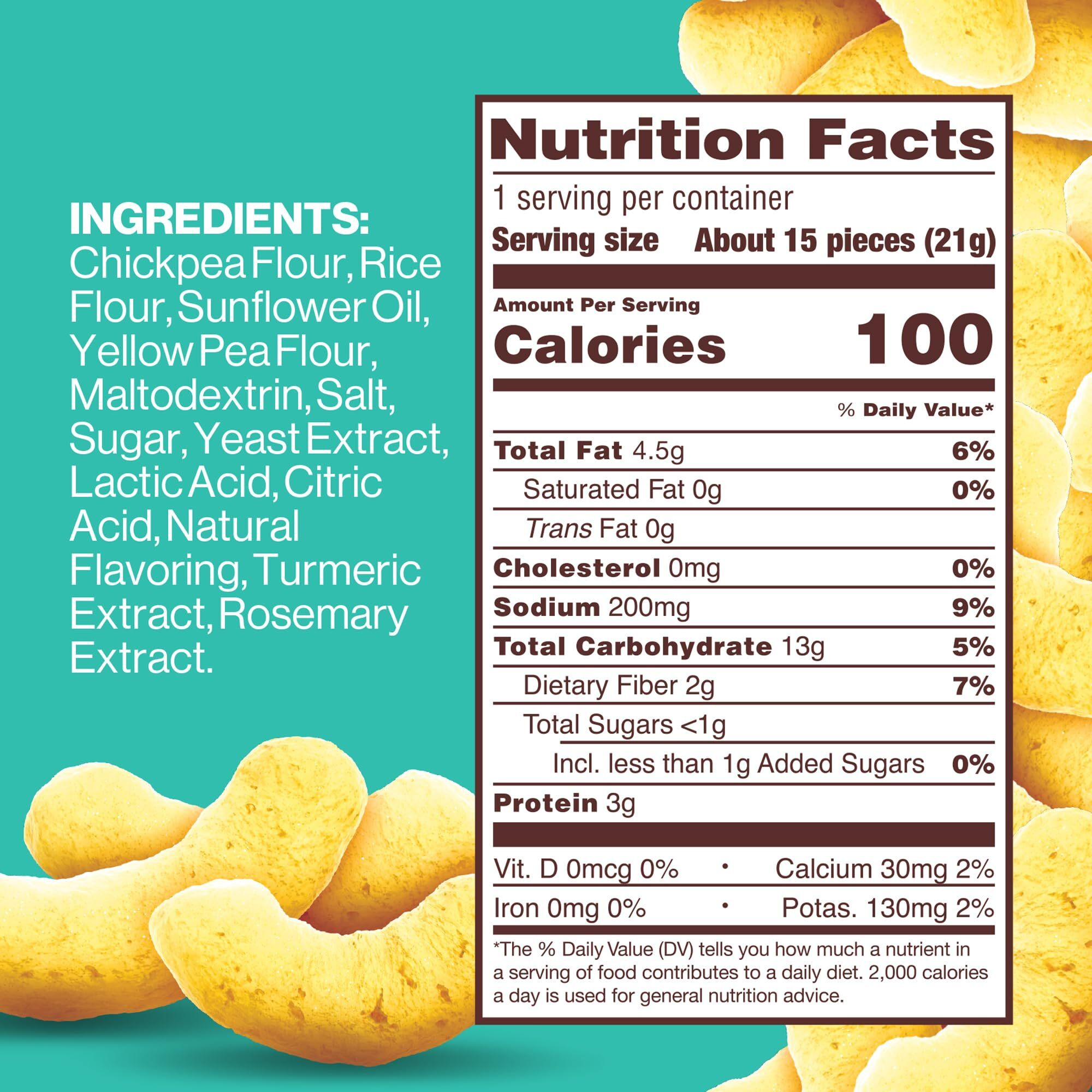 Hippeas Chickpea Puffs, Flavor Blast Vegan White Cheddar Explosion, 0.75 Ounce (Pack Of 18), 3G Protein, 2G Fiber, Vegan, Gluten-Free, Crunchy, Plant Protein Snacks