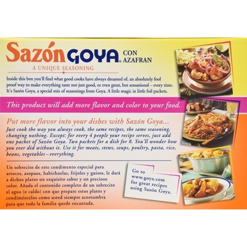 Goya Foods Saz  N Seasoning With Azafran, 3.52 Ounce (Pack Of 18)