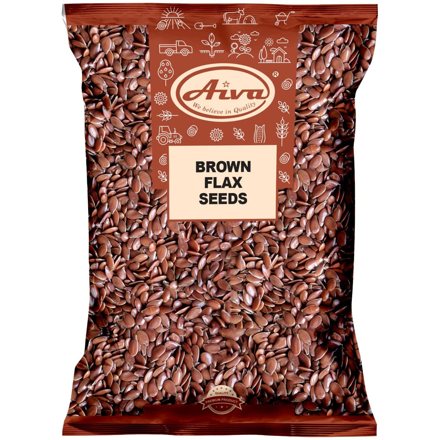Aiva Flax Seeds 5 Pound