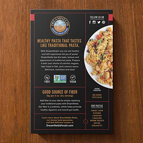 Dreamfields Healthy Pasta Living Rotini, 13.25-Ounce Boxes (Pack Of 6)