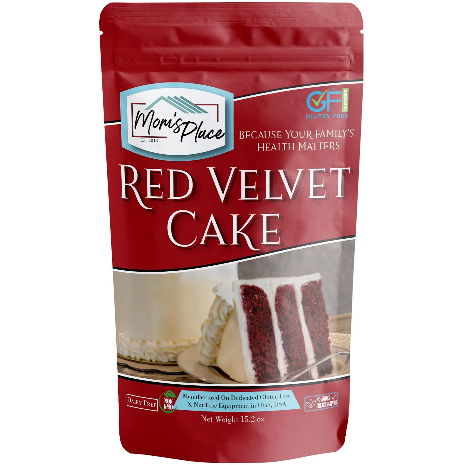 Mom's Place Gluten Free Red Velvet Cake Mix Dessert